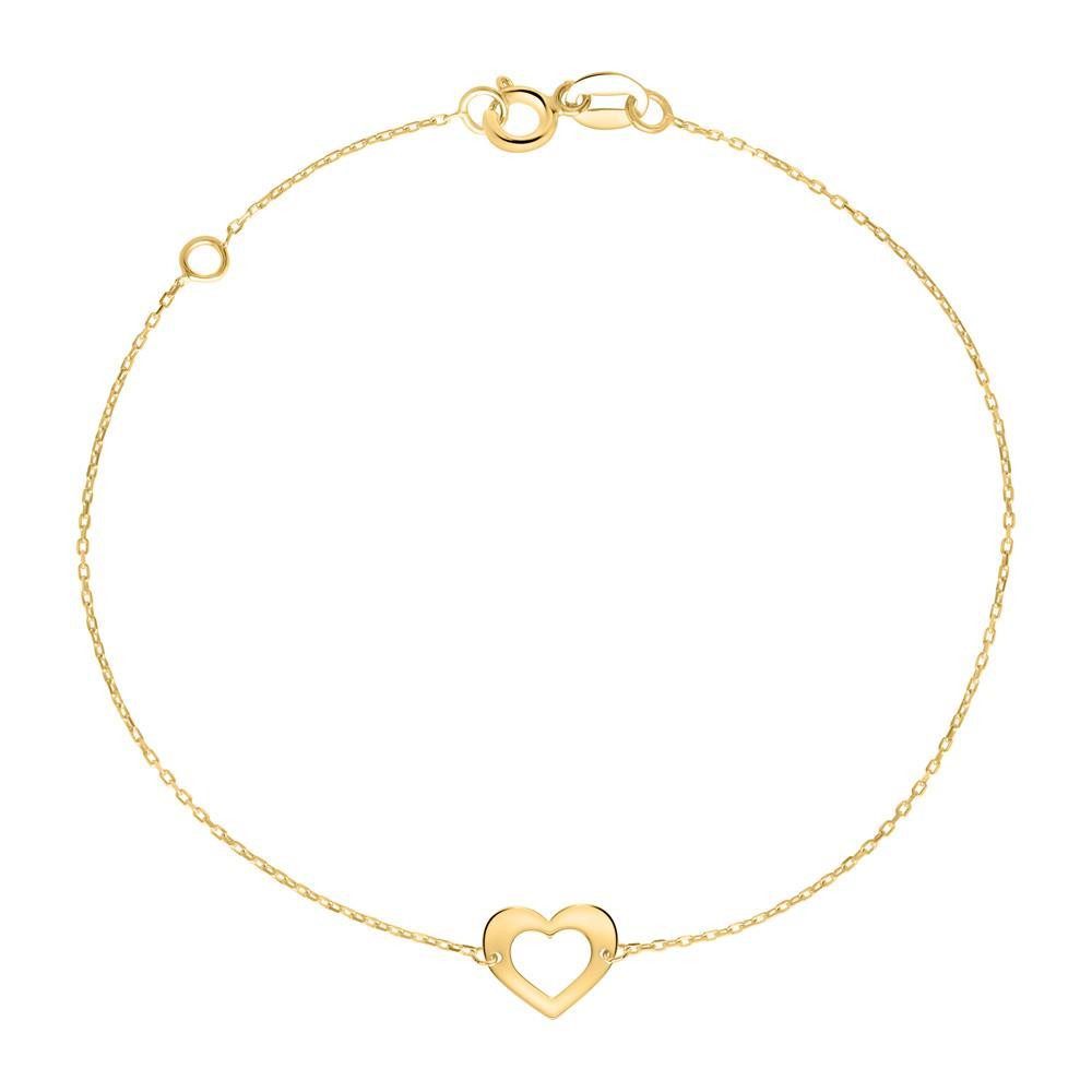 Unique Goldarmband Unique Damenarmband Herz aus 9-karätigem Gold