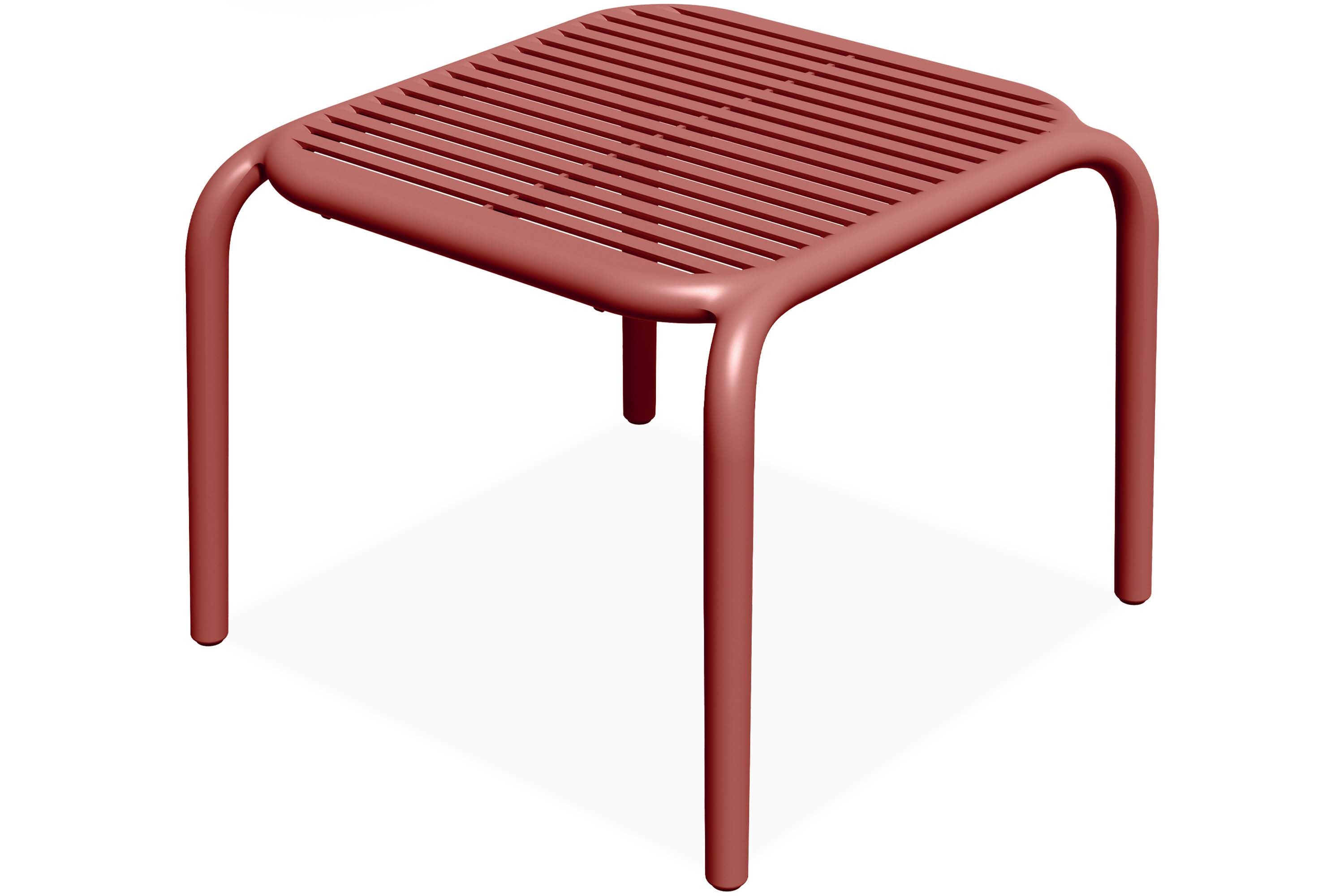 KONSIMO® Gartentisch FICCARI Terrassentisch Outdoor-Tisch, Modern, hergestellt in der EU, Balkontisch, Wetterfestes Material, 100% recycelbar, Höhe: 41,5 cm