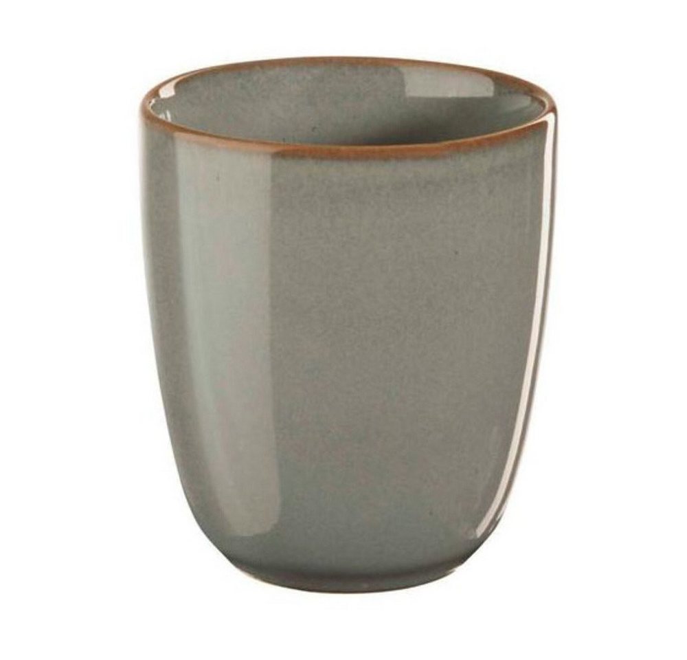 ASA SELECTION Becher Becher 0,25 l Saisons Eucalyptus, 1-tlg., Steinzeug, Becher, Ø8,5cm, Steinzeug, grün