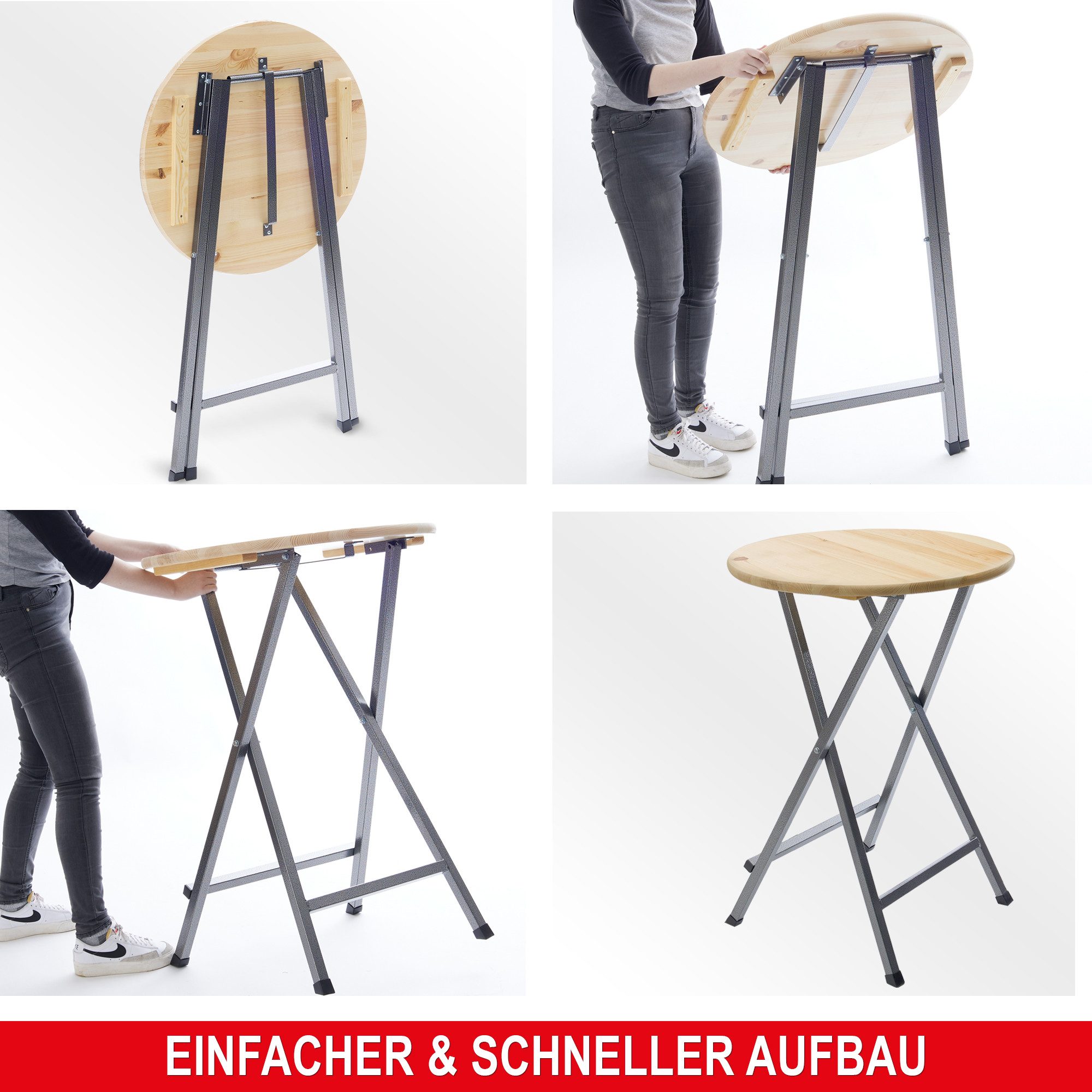 Onbest Stehtisch Set Premium klappbar mit günstig online kaufen
