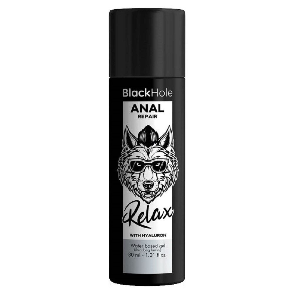 Black Hole Analgleitgel Anal Repair, Flasche mit 30ml, 1-tlg., wasserbasiertes Gleitgel für Analsex, mit Hyaluronsäure