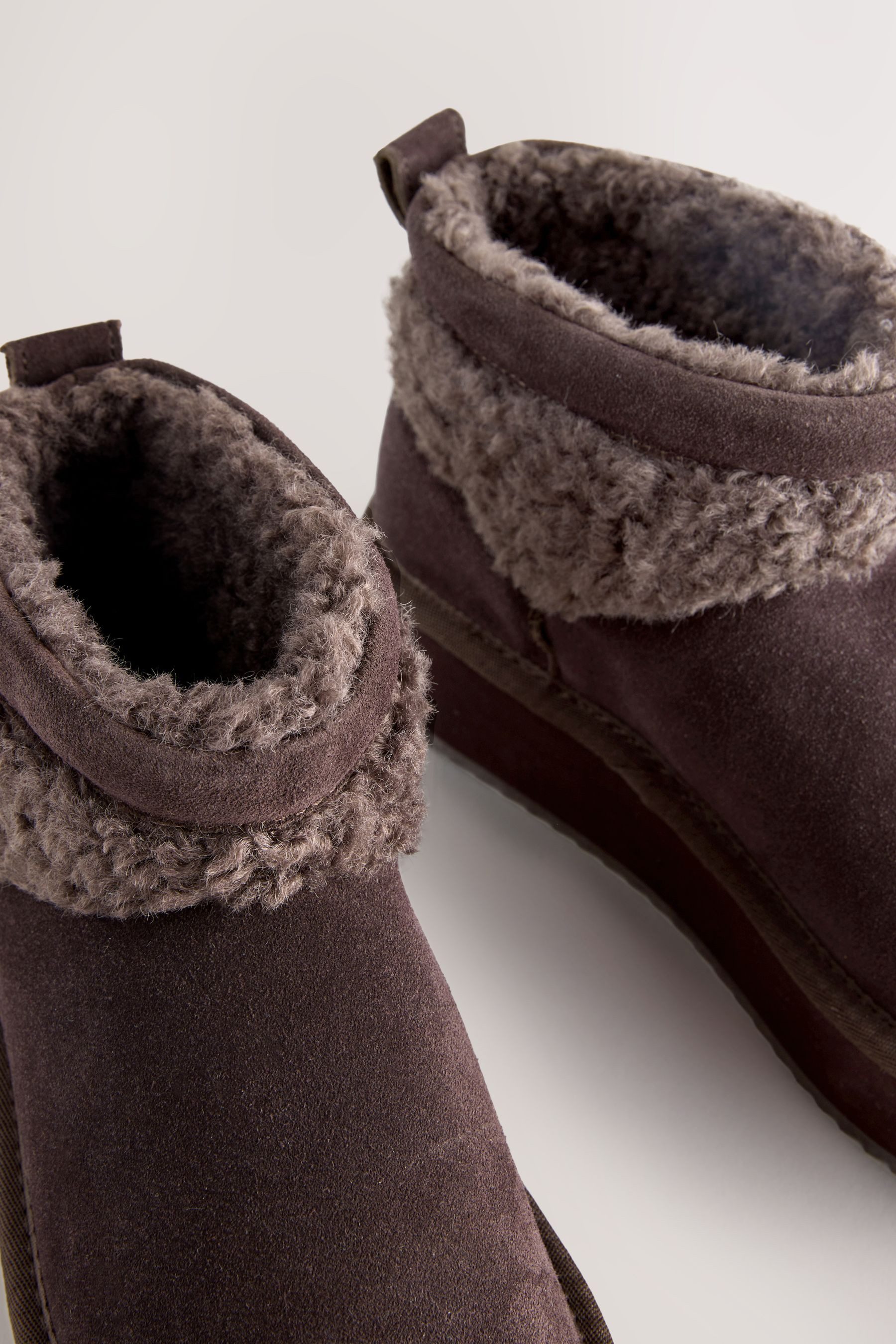 Next Plateau-Stiefel mit Borg-Kunstfell Stiefelette (1-tlg)