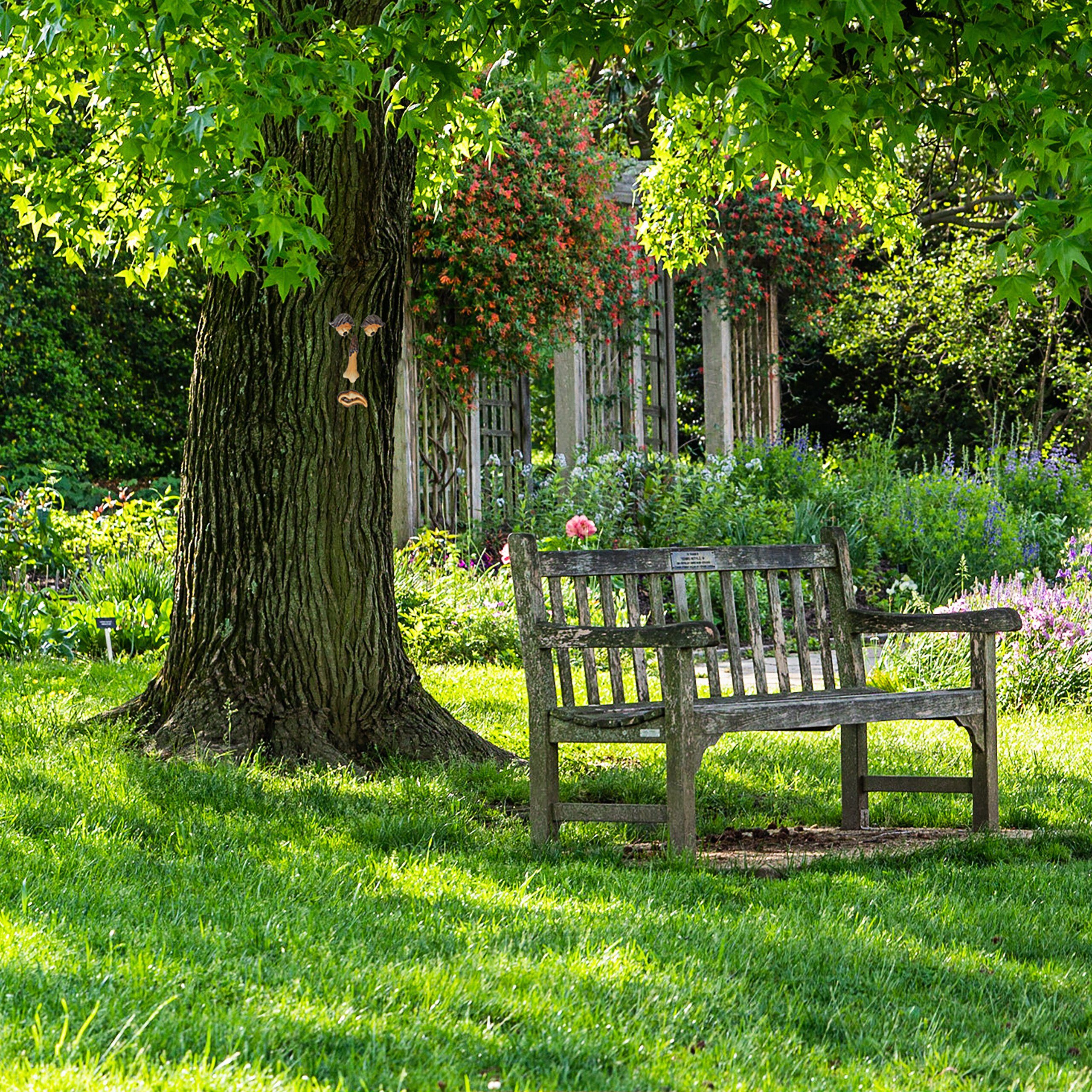 relaxdays Gartenfigur Baumgesicht 4-teilig