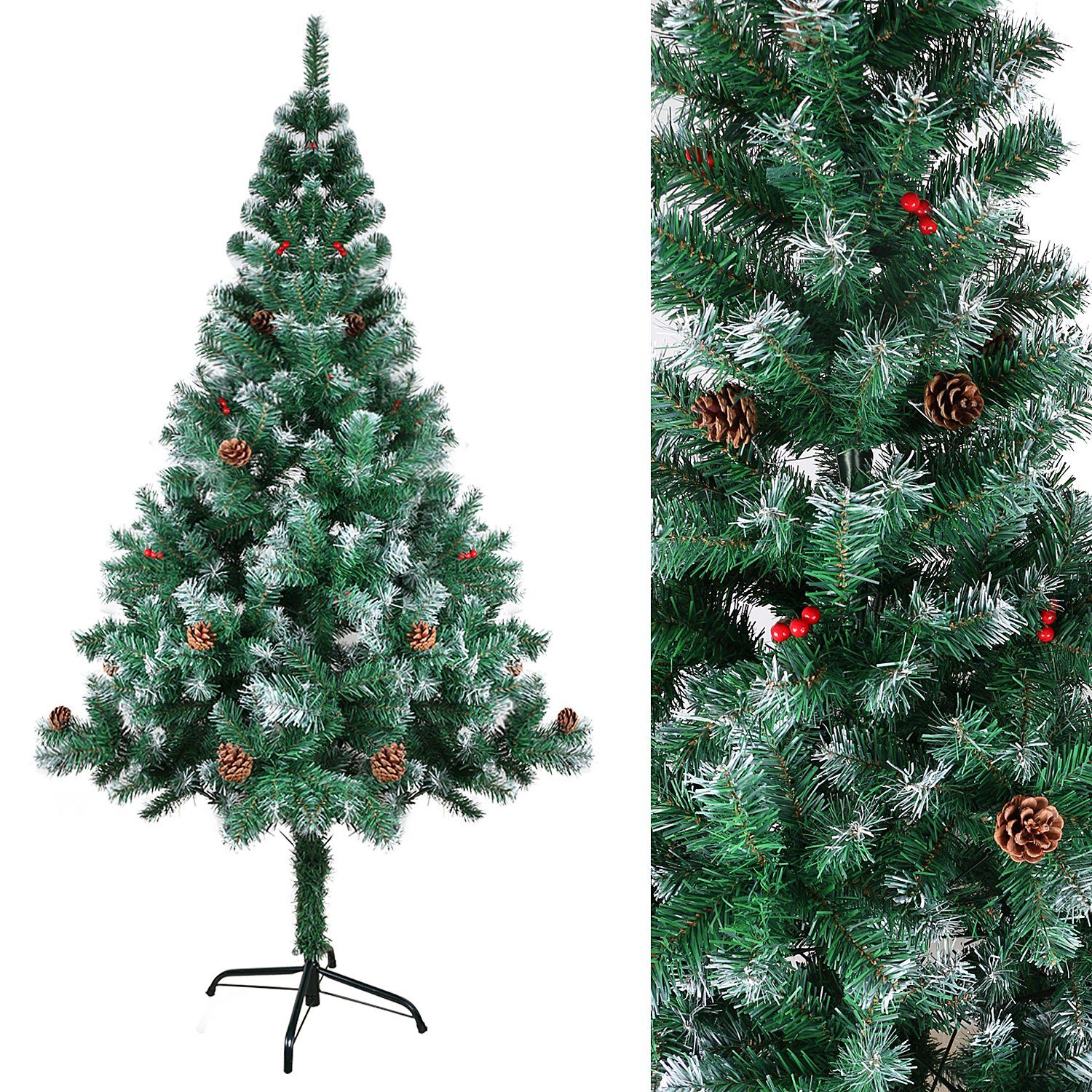 Künstlicher Christbaum,mit Tannenbaum Gotoll NEU, Kunstbaum 120-180cm XM011-13 Weihnachtsbaum Ständer