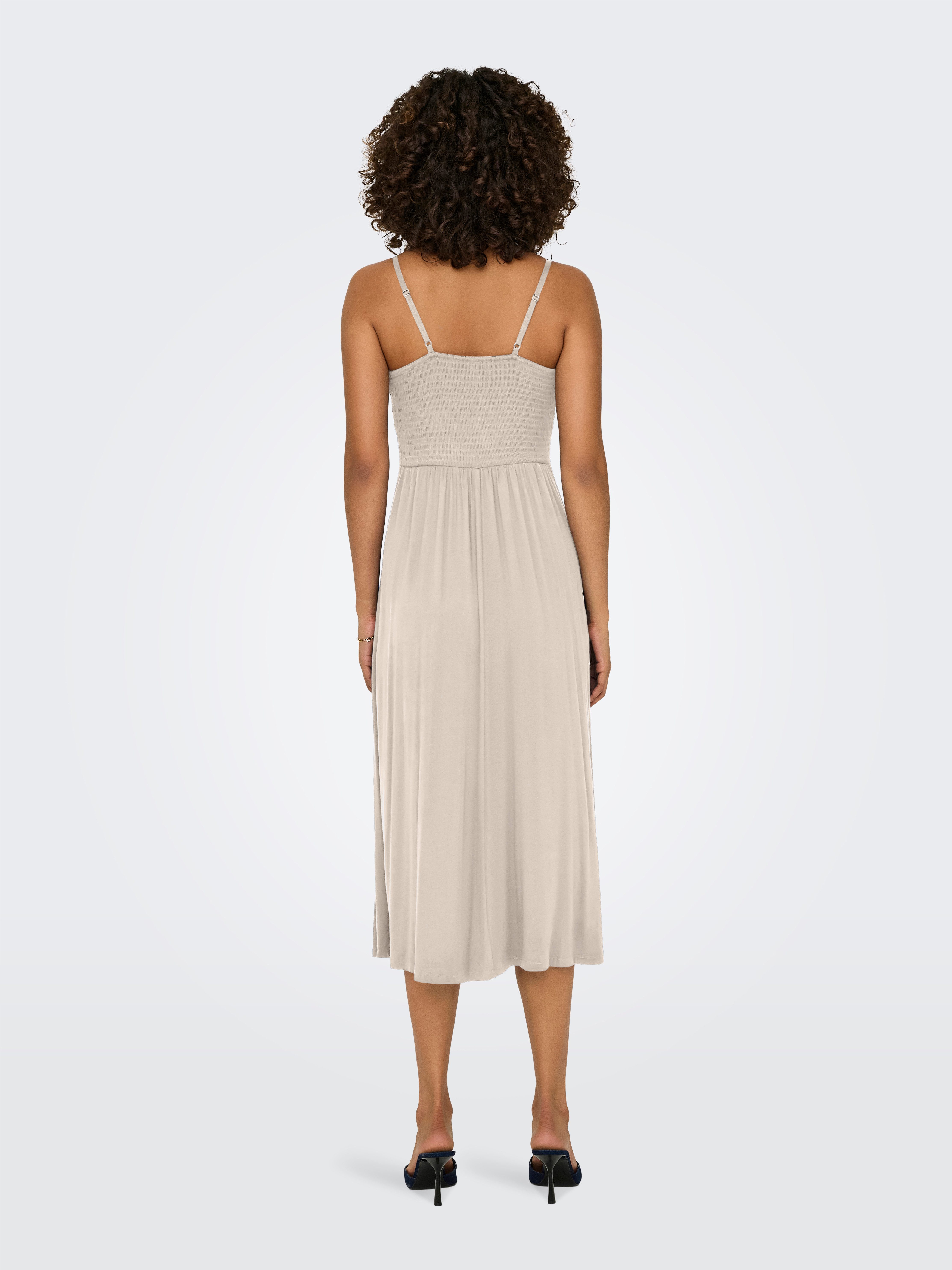 ONLY Spaghettikleid ONLHONEY STRAP DRESS JRS Viskosemischung, regular fit