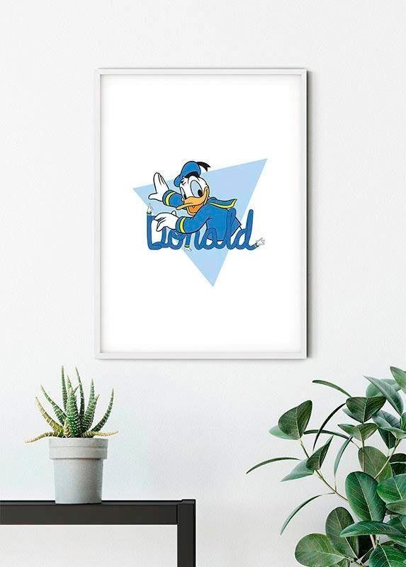 Komar Poster Donald Duck Triangle, Disney, Kinderzimmer, Schlafzimmer,  Wohnzimmer