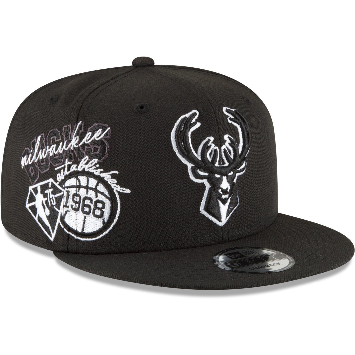 New Era Snapback Cap 9Fifty Milwaukee NBA Bucks Edition BACK