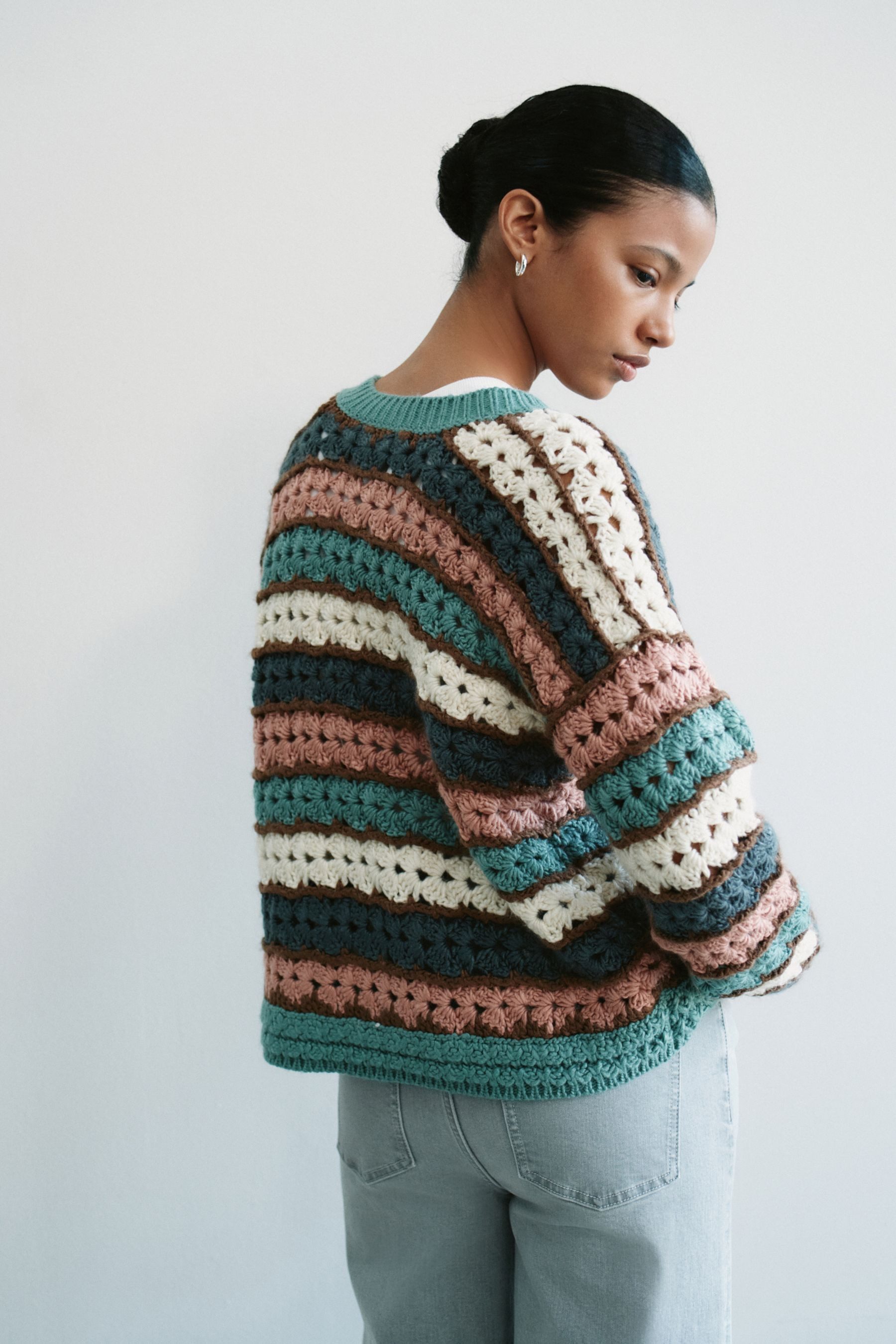 Next Strickjacke Von Hand gestrickte Strickjacke mit Bindedetail (1-tlg) günstig online kaufen