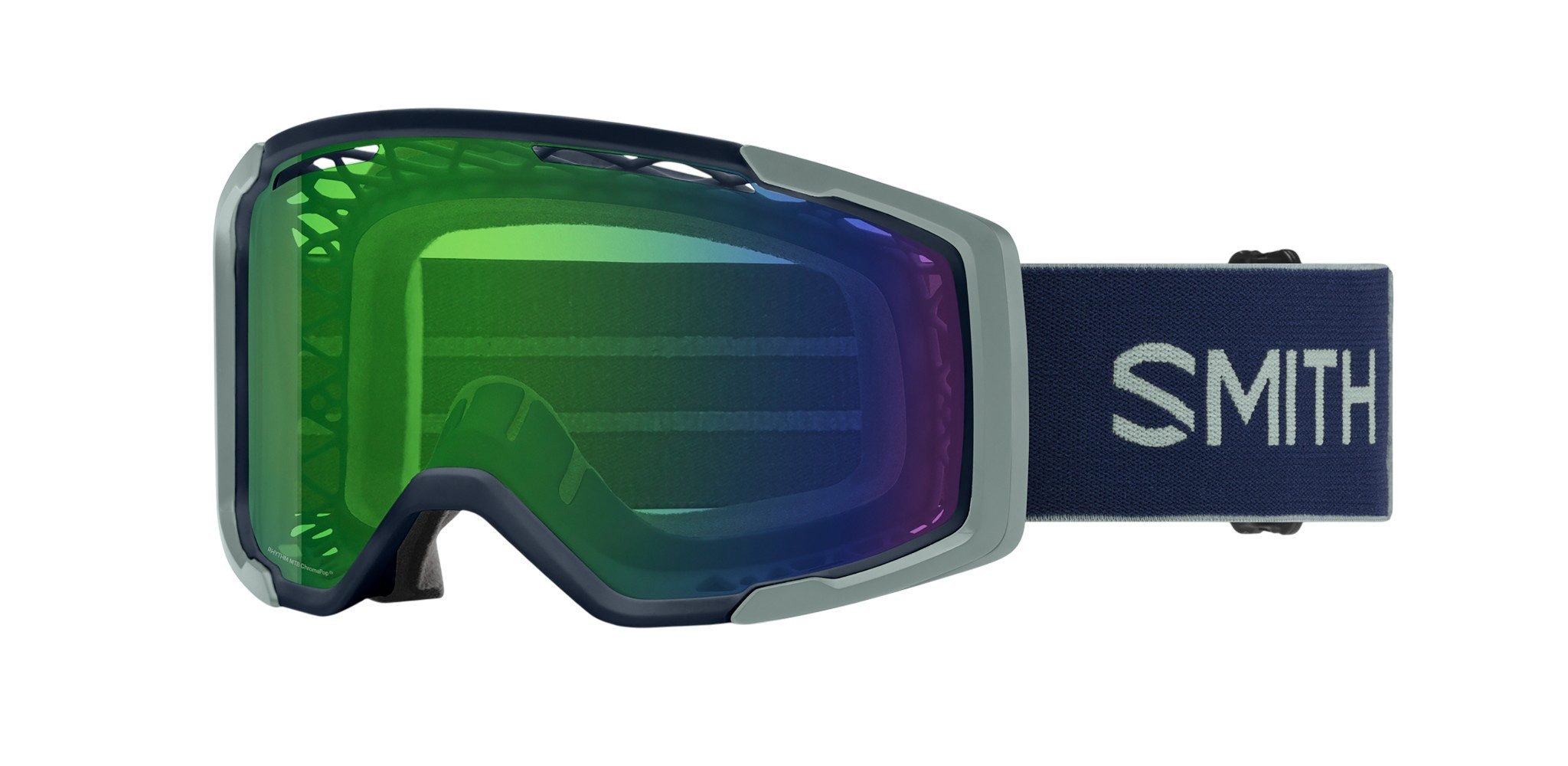 Smith Fahrradbrille Rhythm MTB (ChromaPop-Anti-Fog-Scheibe) midnightnavyblau/sagegrün