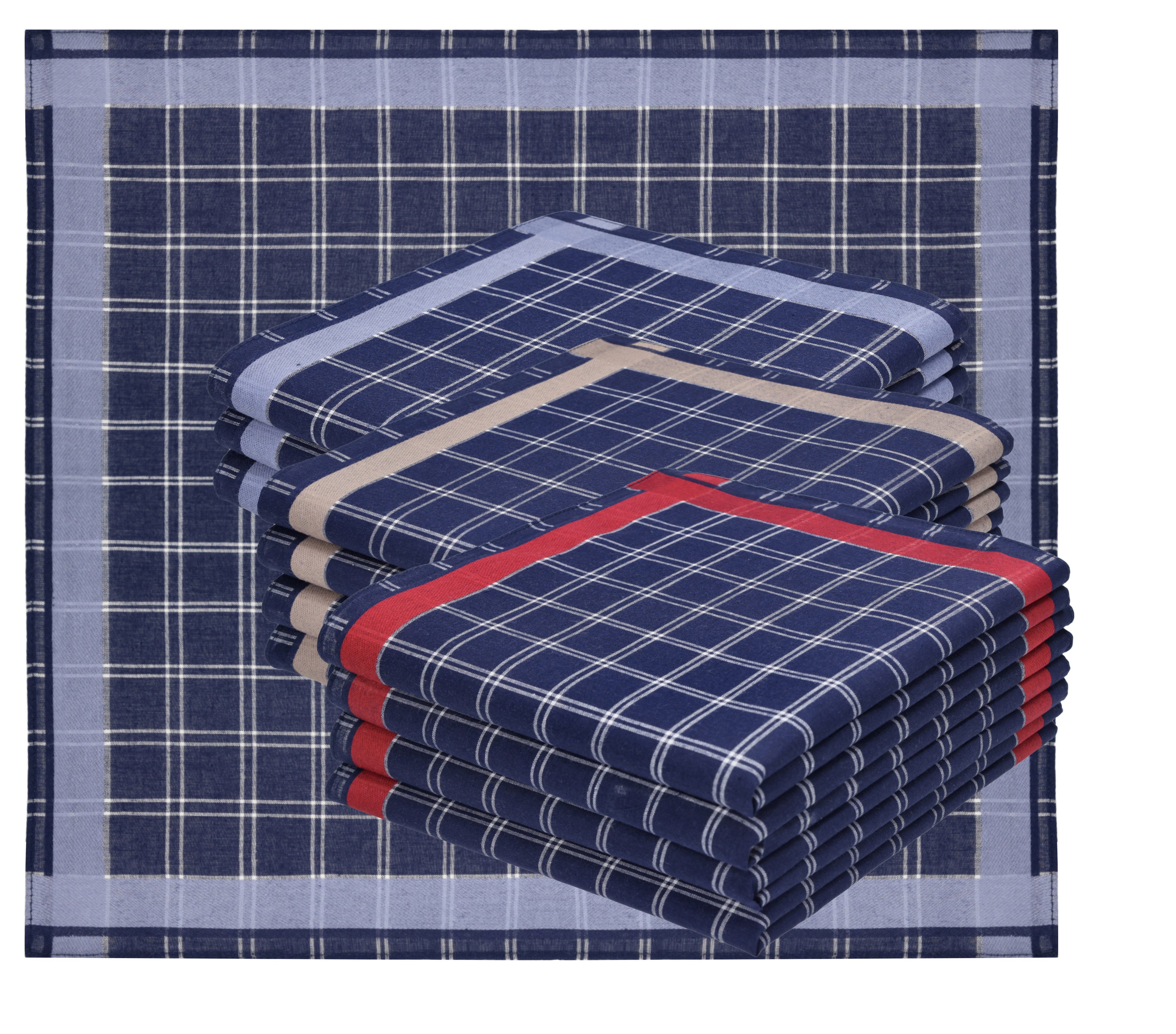 Betz Taschentuch Betz 12 Stück Herren Stoff Taschentücher Set LUX 2 40x40cm