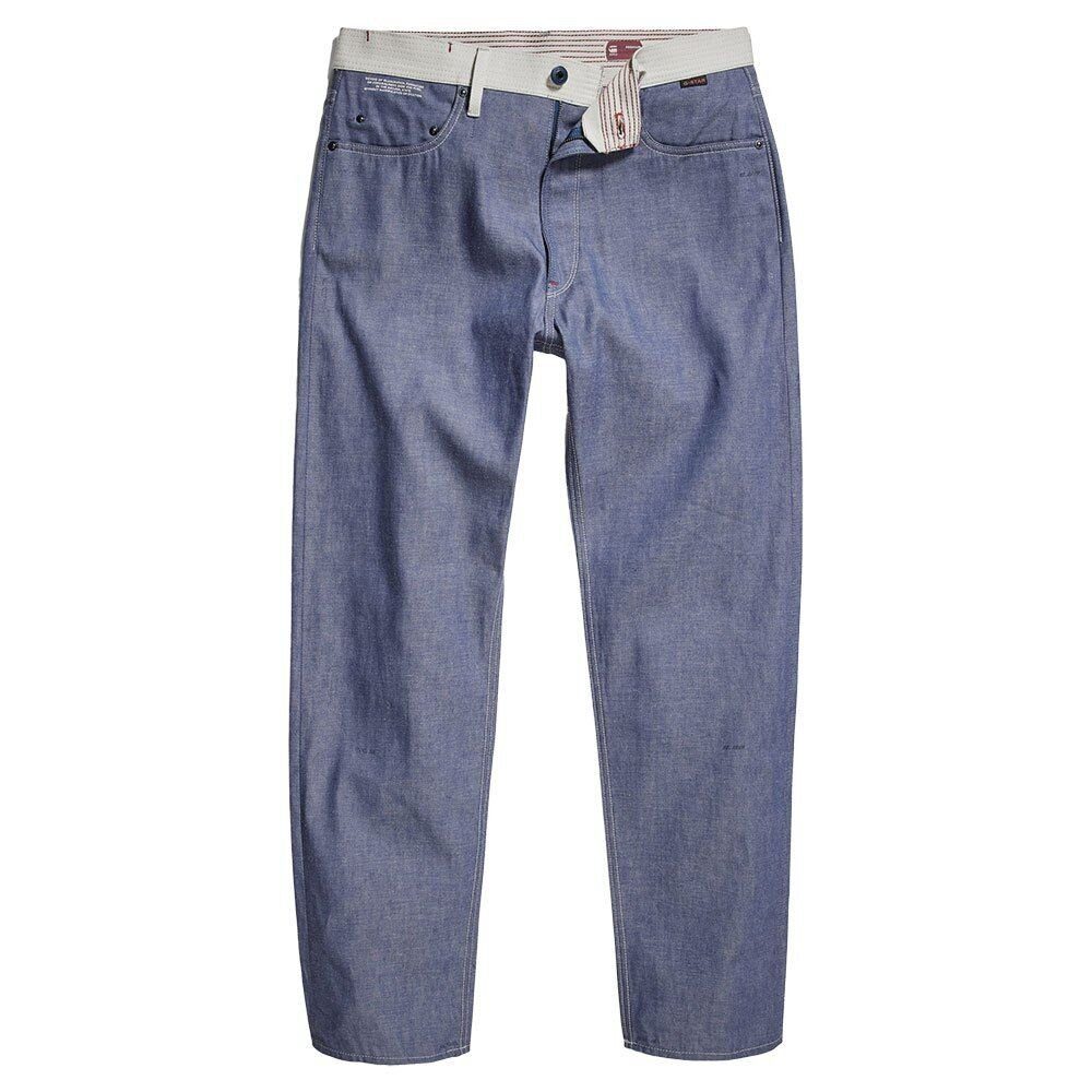 G-STAR Gerade Jeans G-Star Raw Herren E Type 49 Relaxed Straight Jeans AKUA SELVEDGE