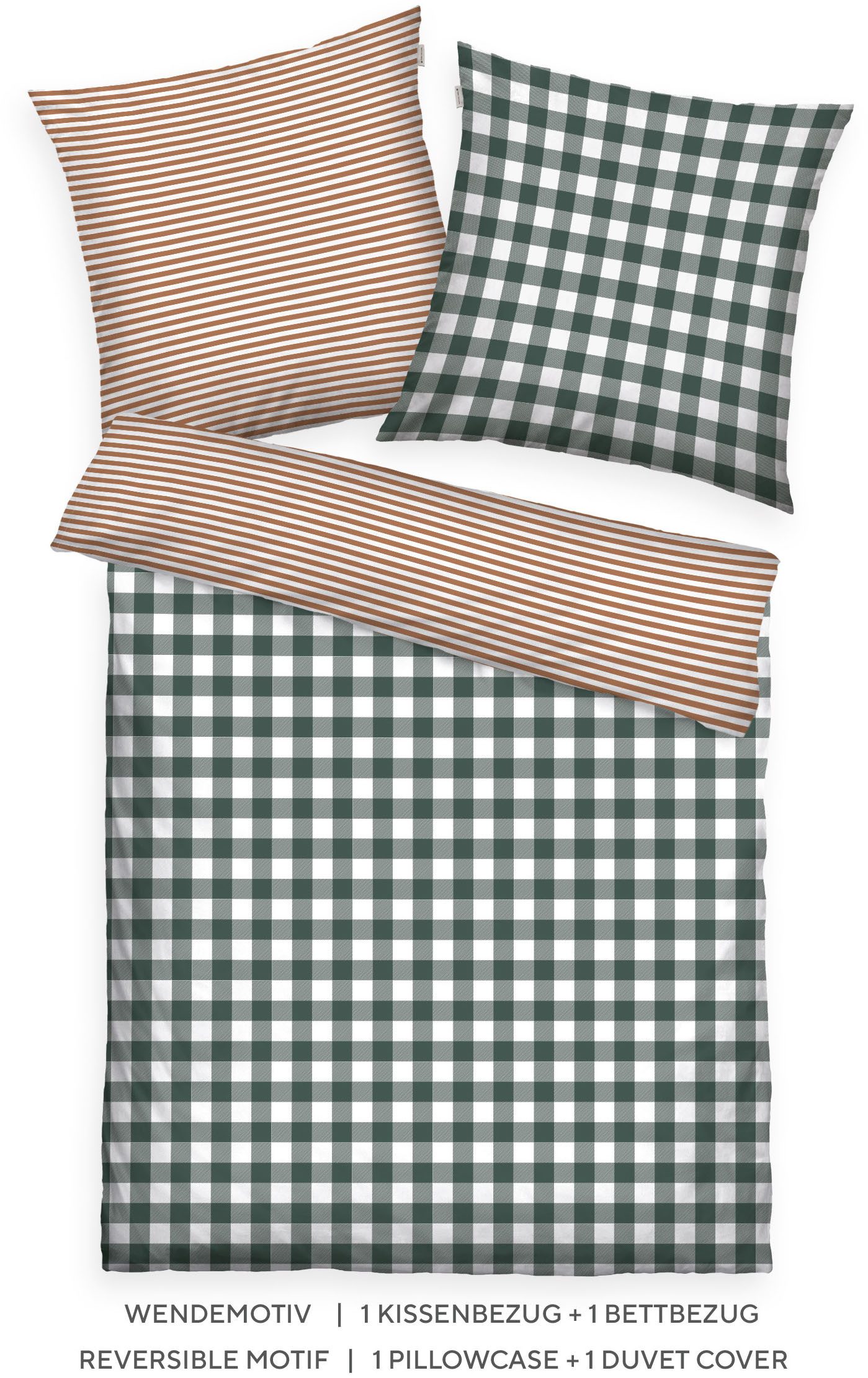 TOM TAILOR HOME Bettwäsche CLASSIC CHECK in Gr. 135x200cm oder 155x220cm, Flanell, 2 teilig, new bedroom, gewebtes Label