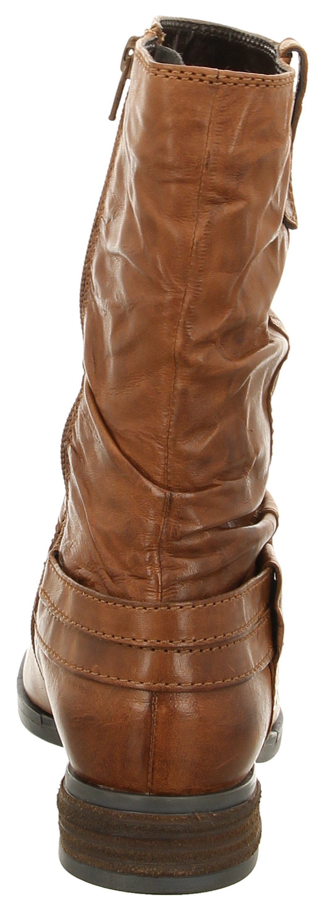 Josef Seibel 14 gerafftem cognac mit Stiefel SANJA Schaft