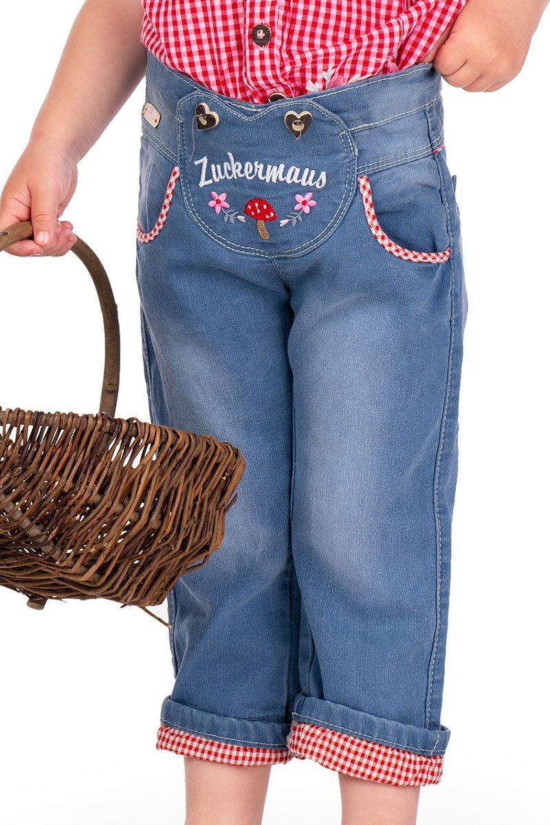 BONDI Trachtenkleid Trachtenjeans Baby/Kind - ZUCKERMAUS - blue denim