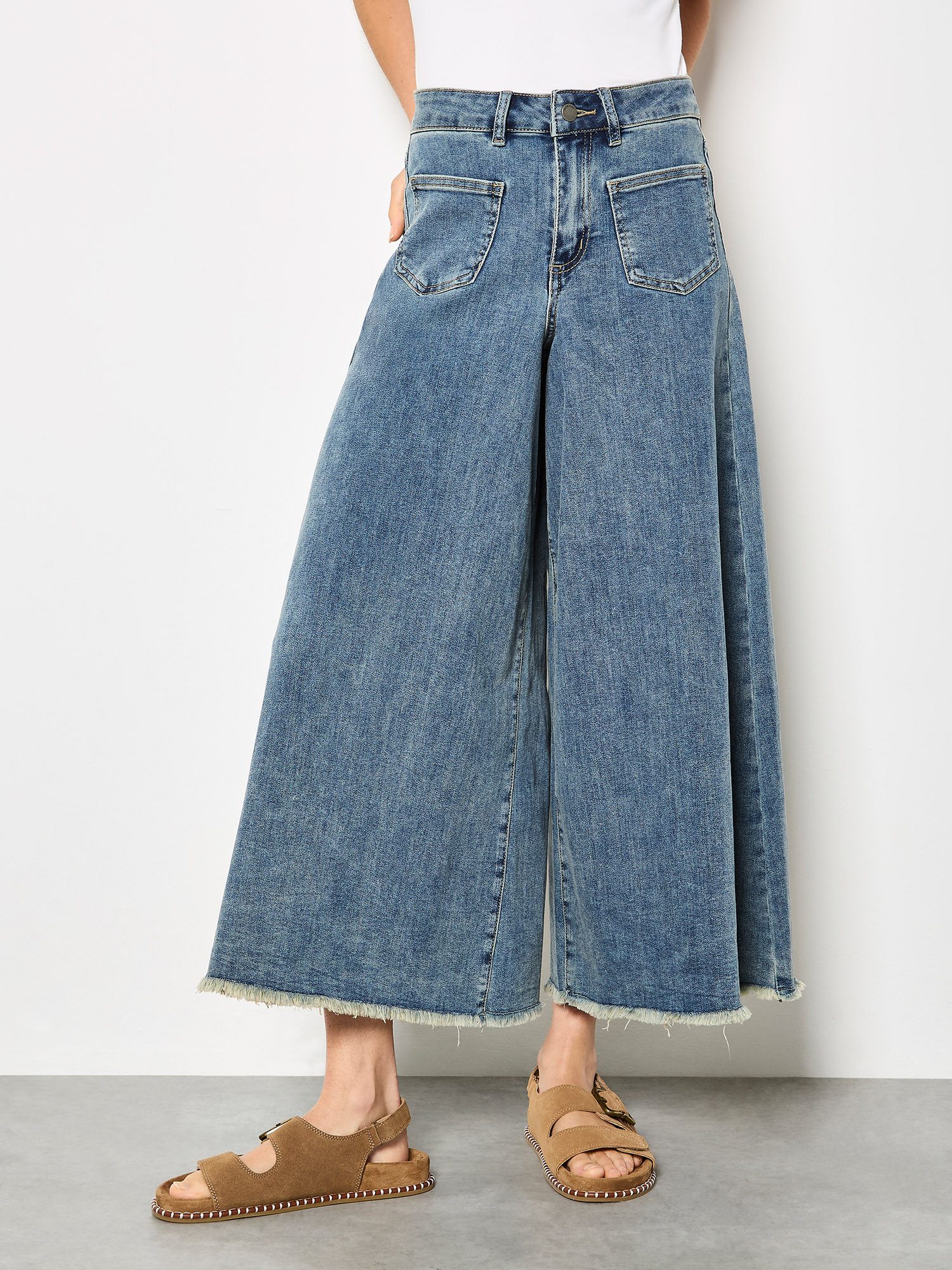 Weite Jeans 7/8-Jeans