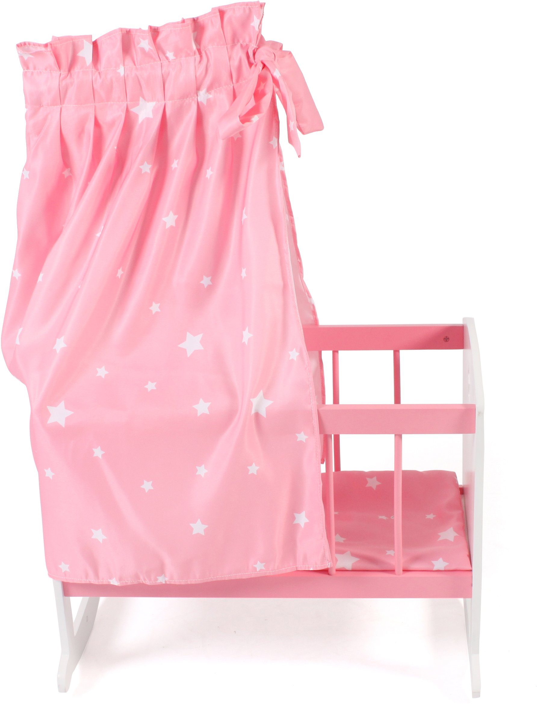 CHIC2000 Puppenwiege Stars Pink, inkl. Himmel günstig online kaufen