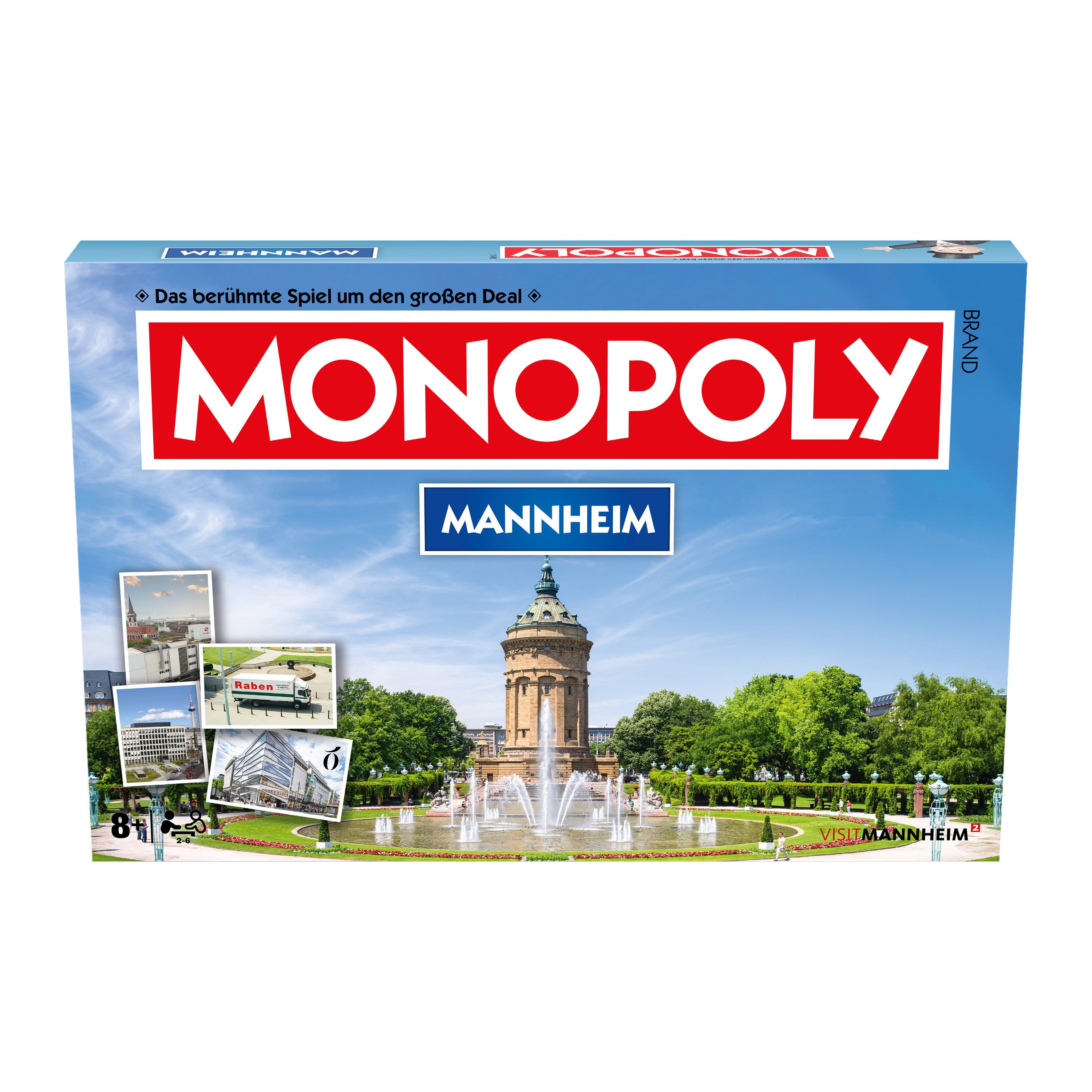 Winning Moves Spiel Monopoly - Mannheim, Brettspiel