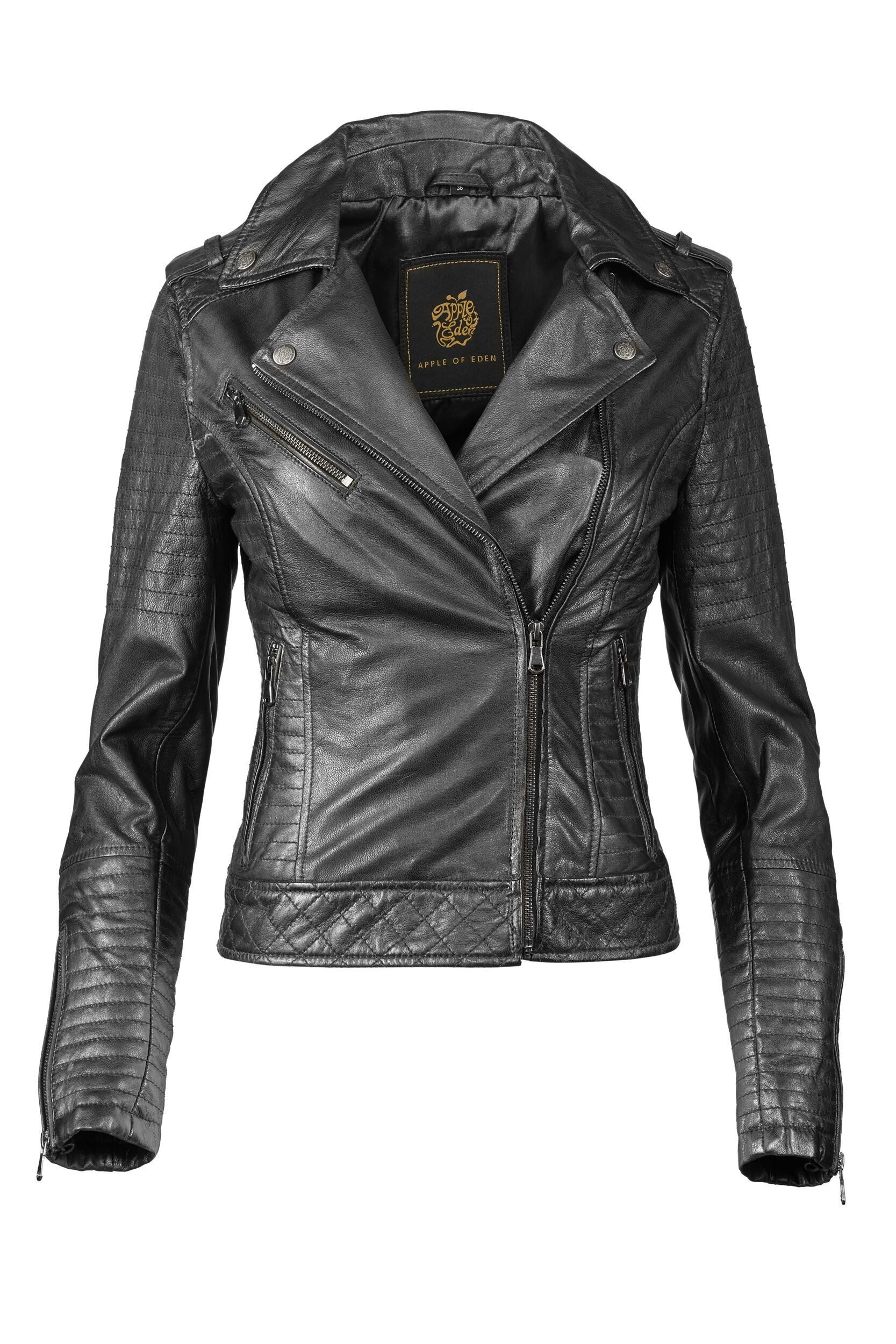 Apple of Eden Lederjacke (1-St) aus weichem Leder