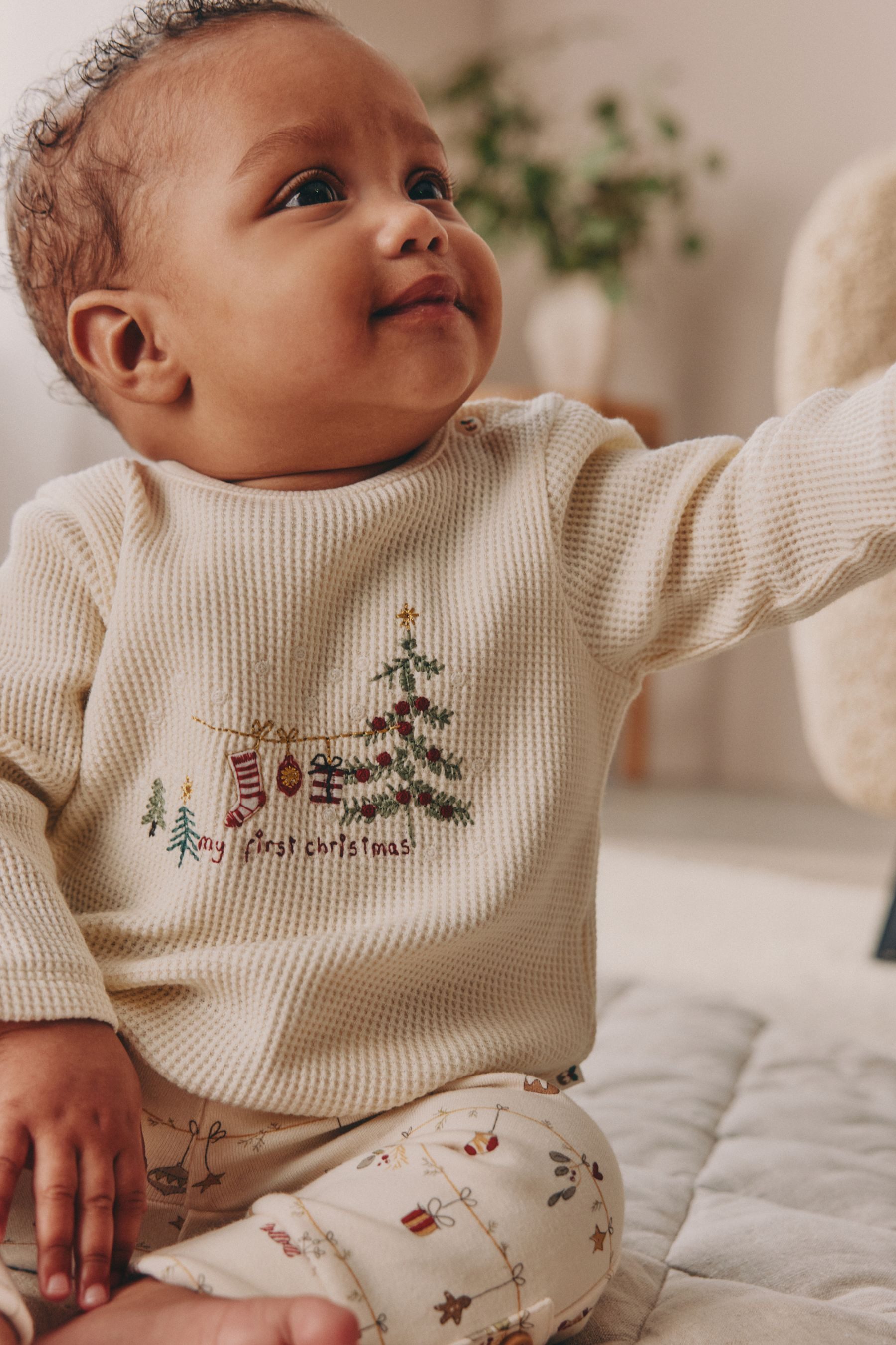 Next Shirt & Leggings Baby Oberteil und Leggings, My First Christmas (2-tlg)