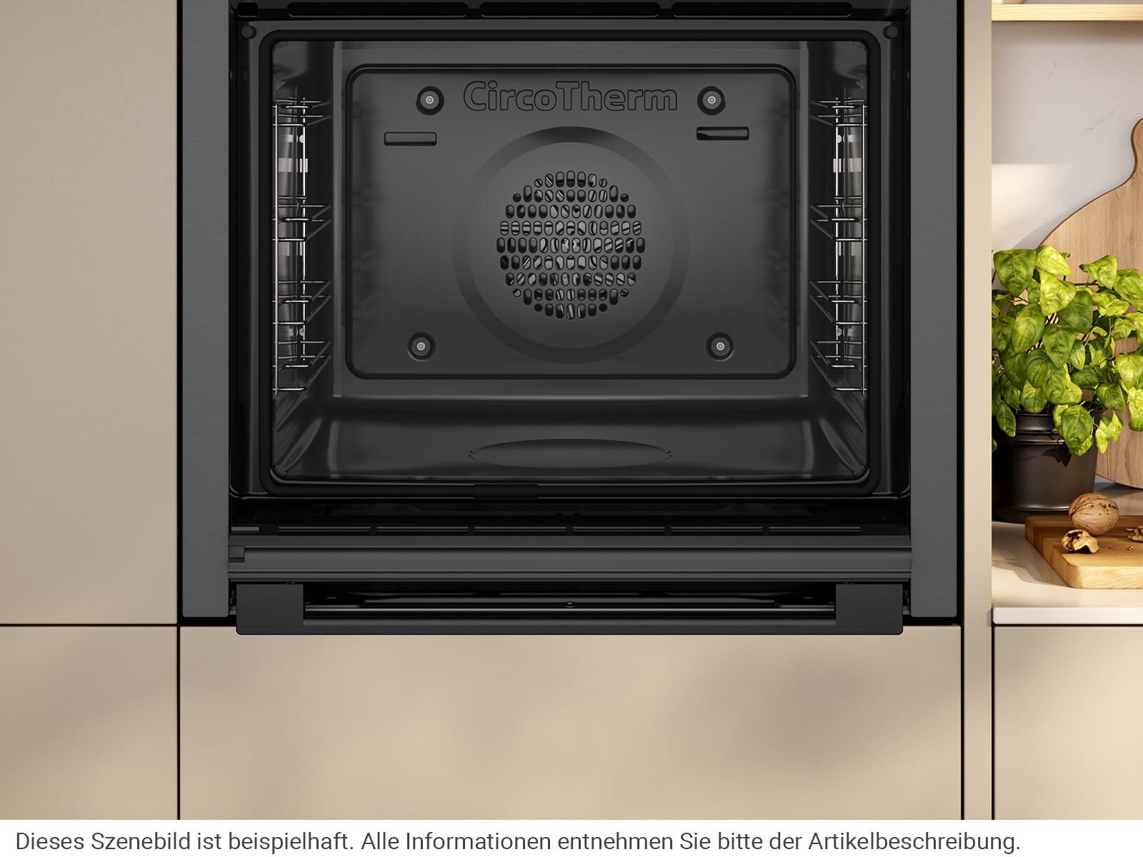 NEFF Einbaubackofen, mit Teleskopauszug nachrüstbar, Pyrolyse-Selbstreinigung