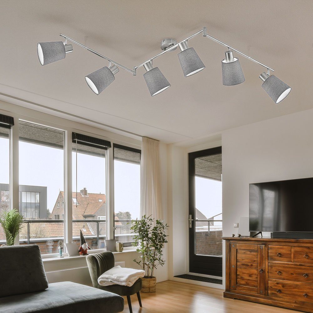 Deckenleuchte, Wohnzimmerleuchte Spotleiste Deckenleuchte Deckenstrahler LED etc-shop schwenkbar