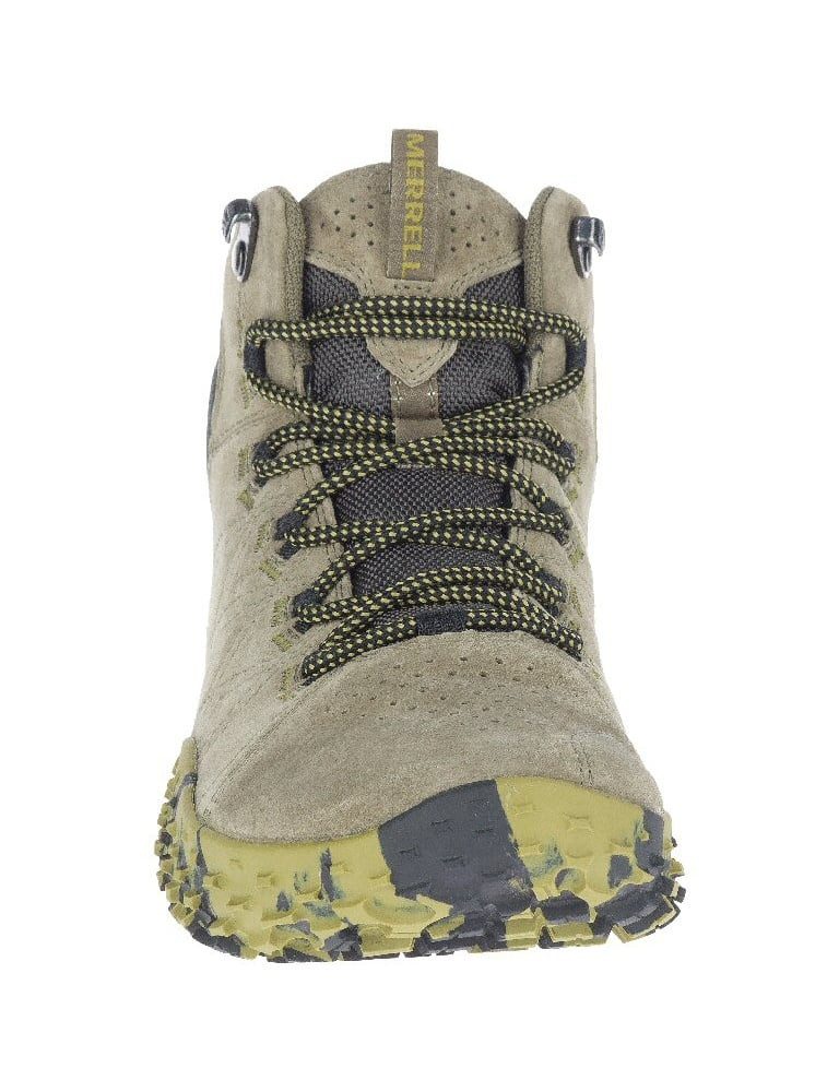Merrell Wrapt Mid WP (Minimal-Laufschuhe, Leder, wasserdicht) olivegrün Herren Sneaker