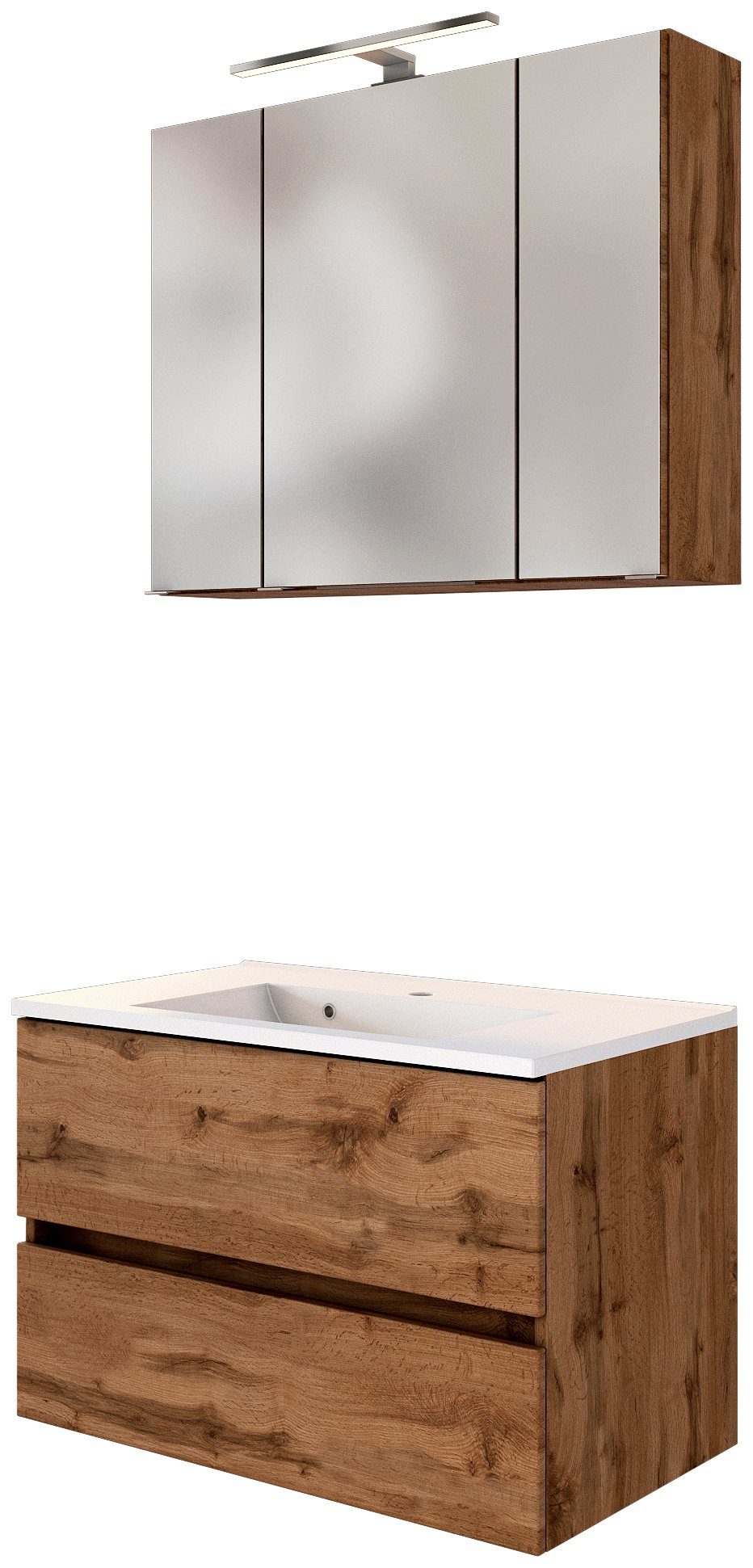 welltime Badmöbel-Set Baabe, (Set, 2-St), Breite 80 cm, Softclose-Funktion günstig online kaufen