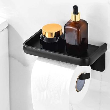 Vicbuy Toilettenpapierhalter, Wandmontage Kein Bohren, 2 Montagearten