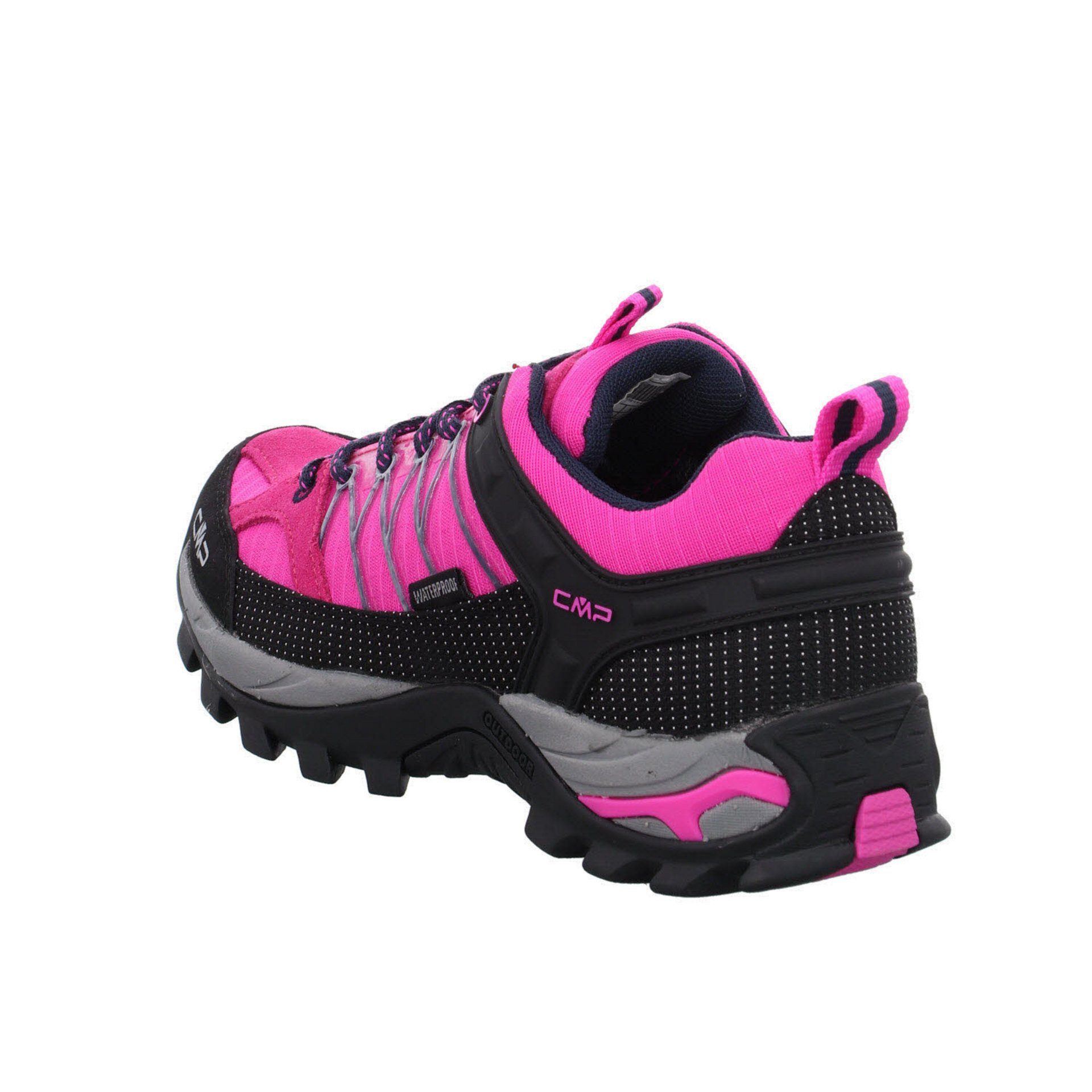 Leder-/Textilkombination Low CMP Outdoorschuh pink Schuhe (03201886) Outdoor Rigel Damen fluo-b.blue Outdoorschuh