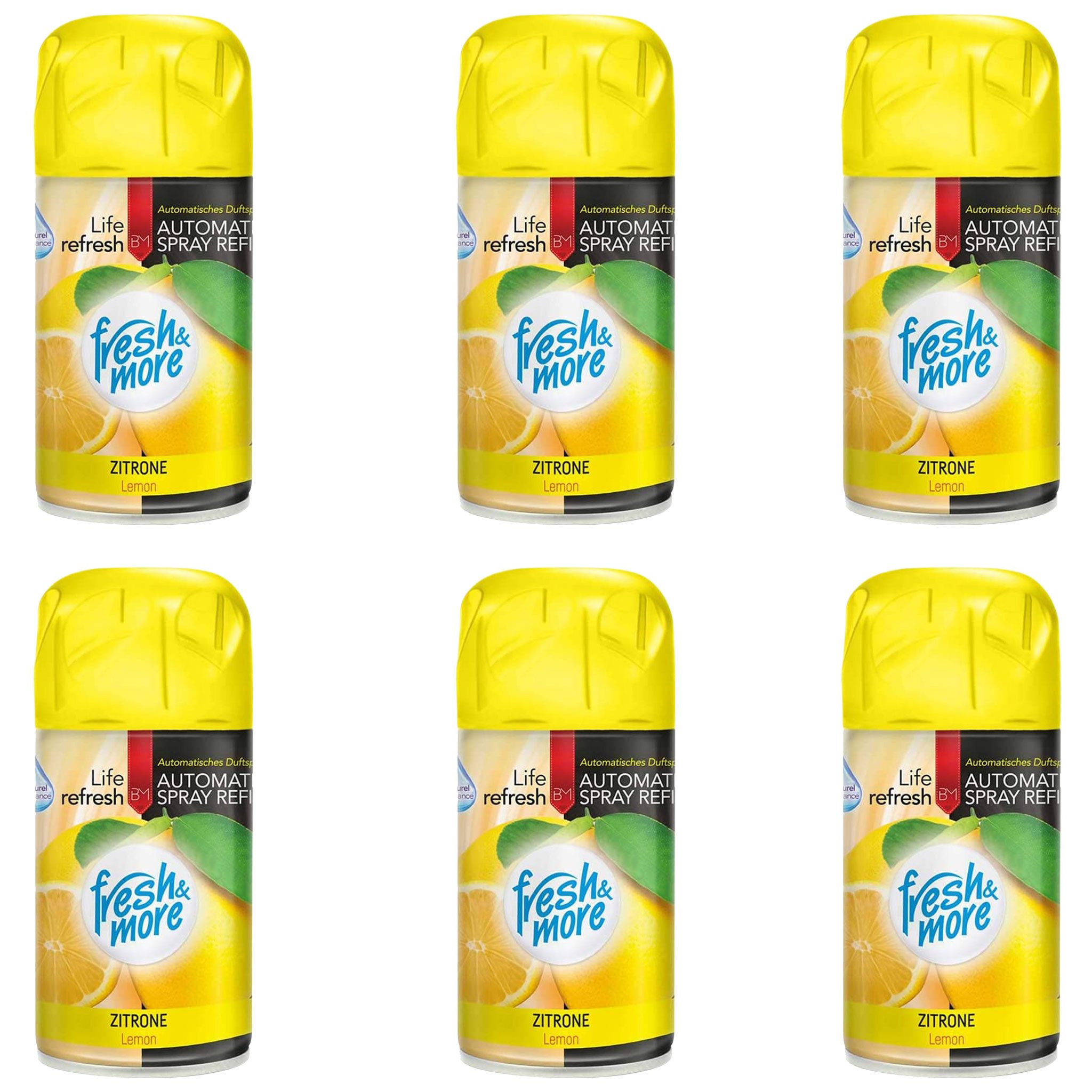 fresh & more Raumduft Lufterfrischer Nachfüller (6er Pack, 6-St., 250ml)