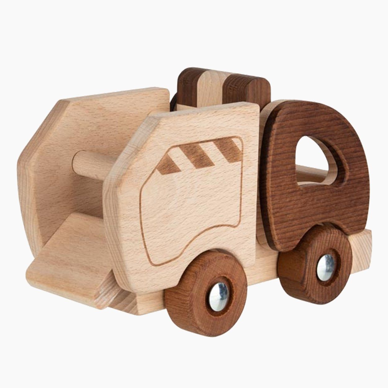 goki Spielzeug-Müllwagen Müllwagen, goki nature, (packung, 1-tlg., set), Sehr robust verarbeitet und hoher Spielwert. Made in Europe