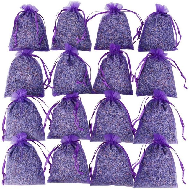 Duftkissen 16X Lavendelsäckchen mit Lavendel, Blüten, Mottenschutz, GelldG