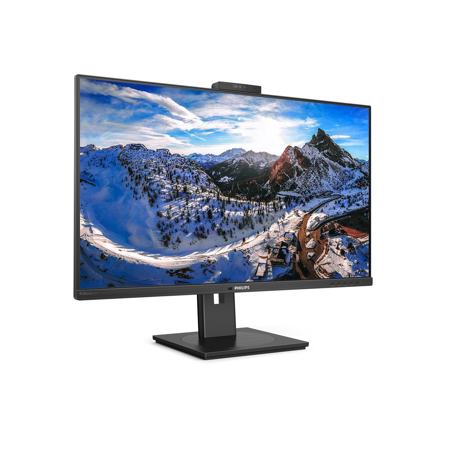 Philips LED-Display P-line 329P1H - 81.3 cm (32) - 3840 x 2160 4K TFT-Monitor (3840 x 2160 px, 4K Ultra HD, 4 ms Reaktionszeit, 60 Hz, IPS, Eingebautes Mikrofon, Kamera, Lautsprecher, HDCP, Höhenverstellbar)