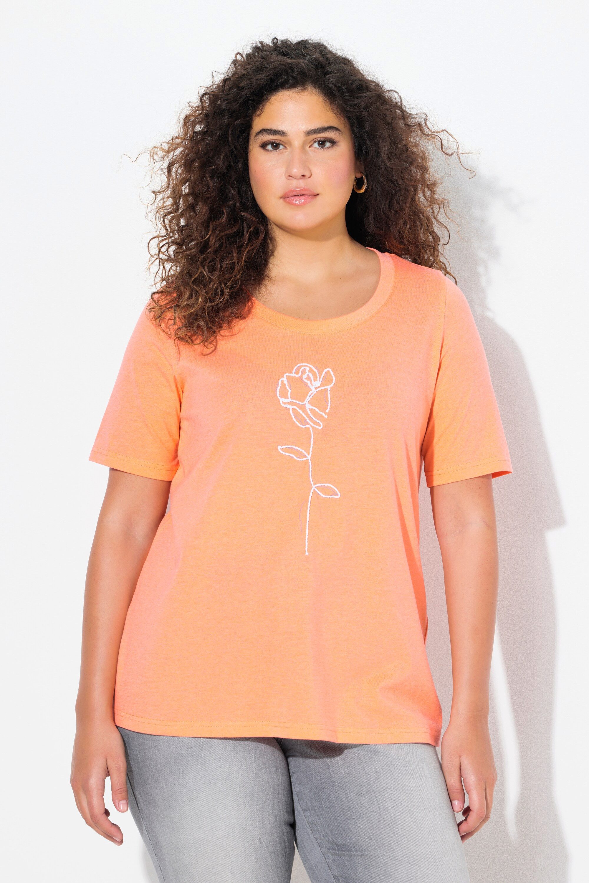 Ulla Popken T-Shirt T-Shirt Rosen Classic günstig online kaufen
