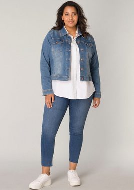 Base Level Curvy Jeansjacke BAS-Yamila Modisches Basic