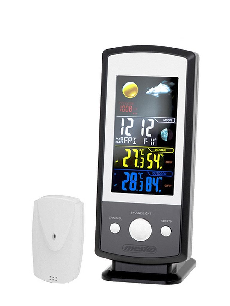 Adler Wetterstation Funkwetterstation Thermometer Außensensor Adler Mesko Wetterstation