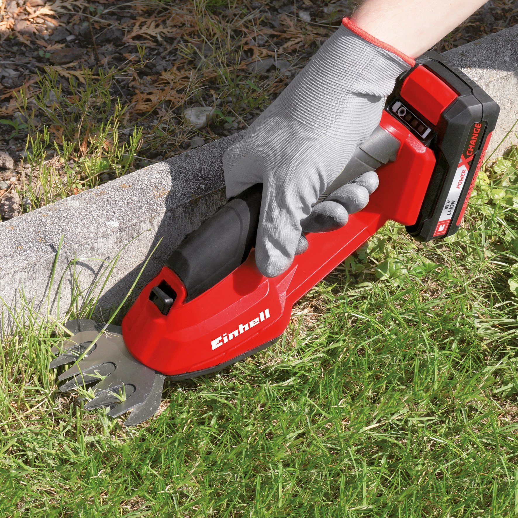 Einhell Akku-Gras- und Strauchscherenset GC-CG 18 Li-Solo, 10/20 cm Arbeitsbreite, ohne Akku – Bild 2 von 5