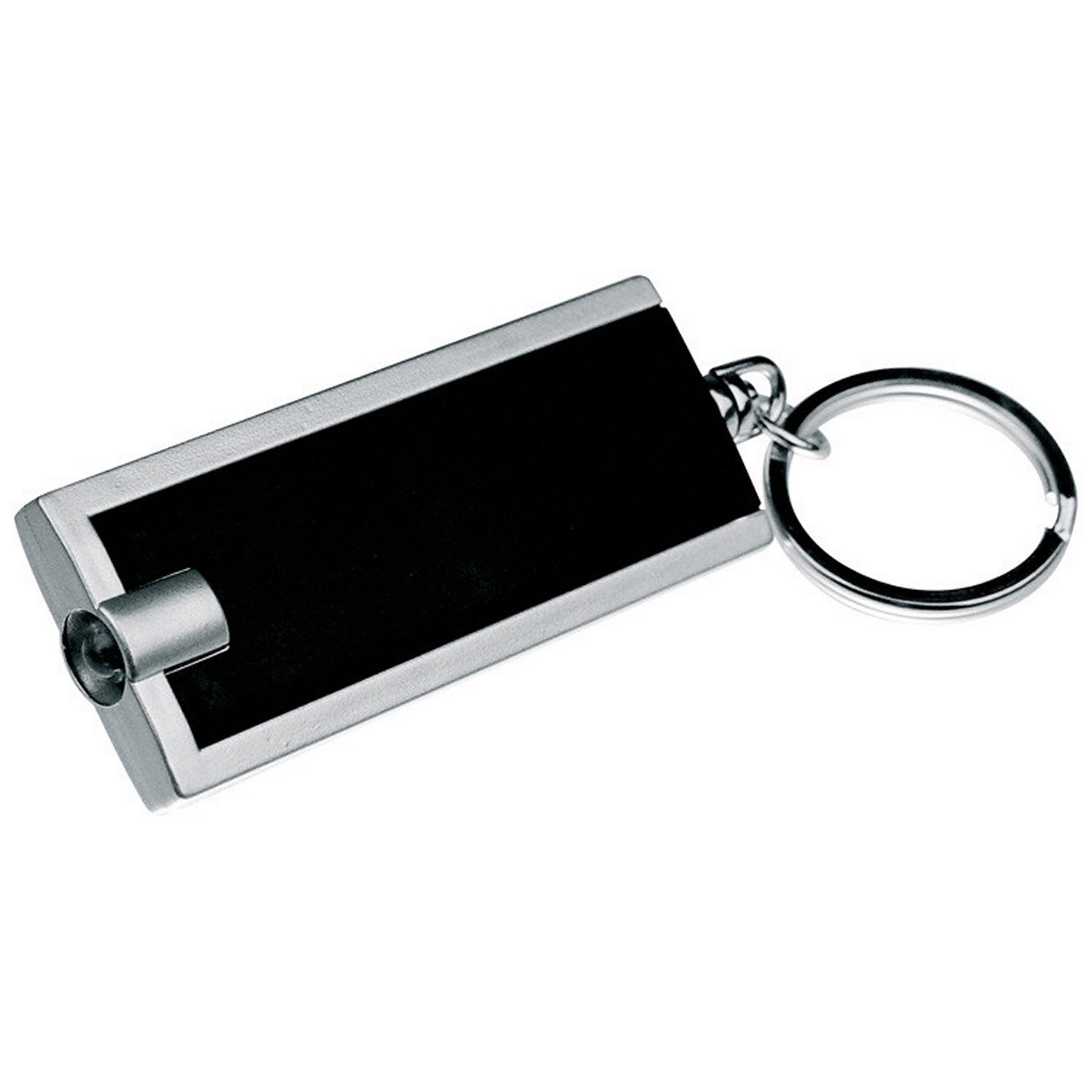 Schlüsselanhänger Schlüsselanhänger mit LED Taschenlampe / Farbe: schwarz