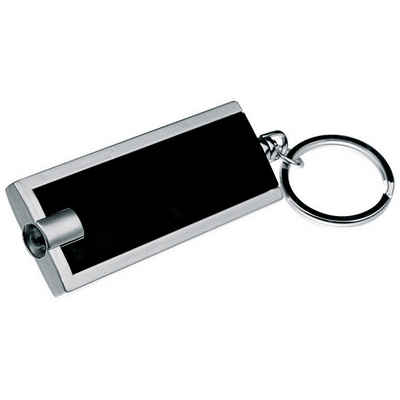 Livepac Office Schlüsselanhänger Schlüsselanhänger mit LED Taschenlampe / Farbe: schwarz