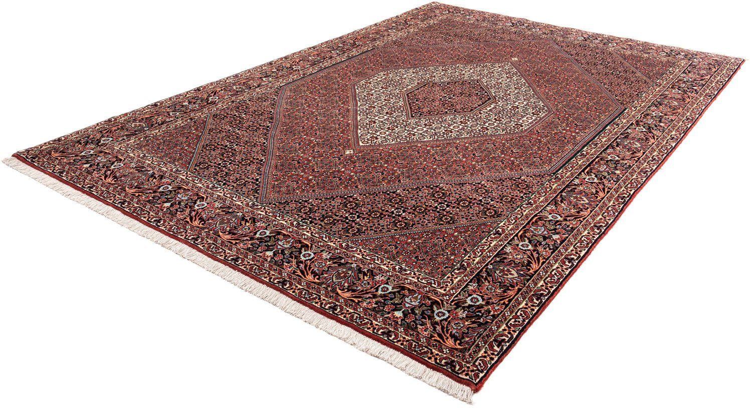 Wollteppich Bidjar Takab Medaillon Rosso 295 x 200 cm, morgenland, rechteckig, Höhe: 13 mm, Unikat mit Zertifikat