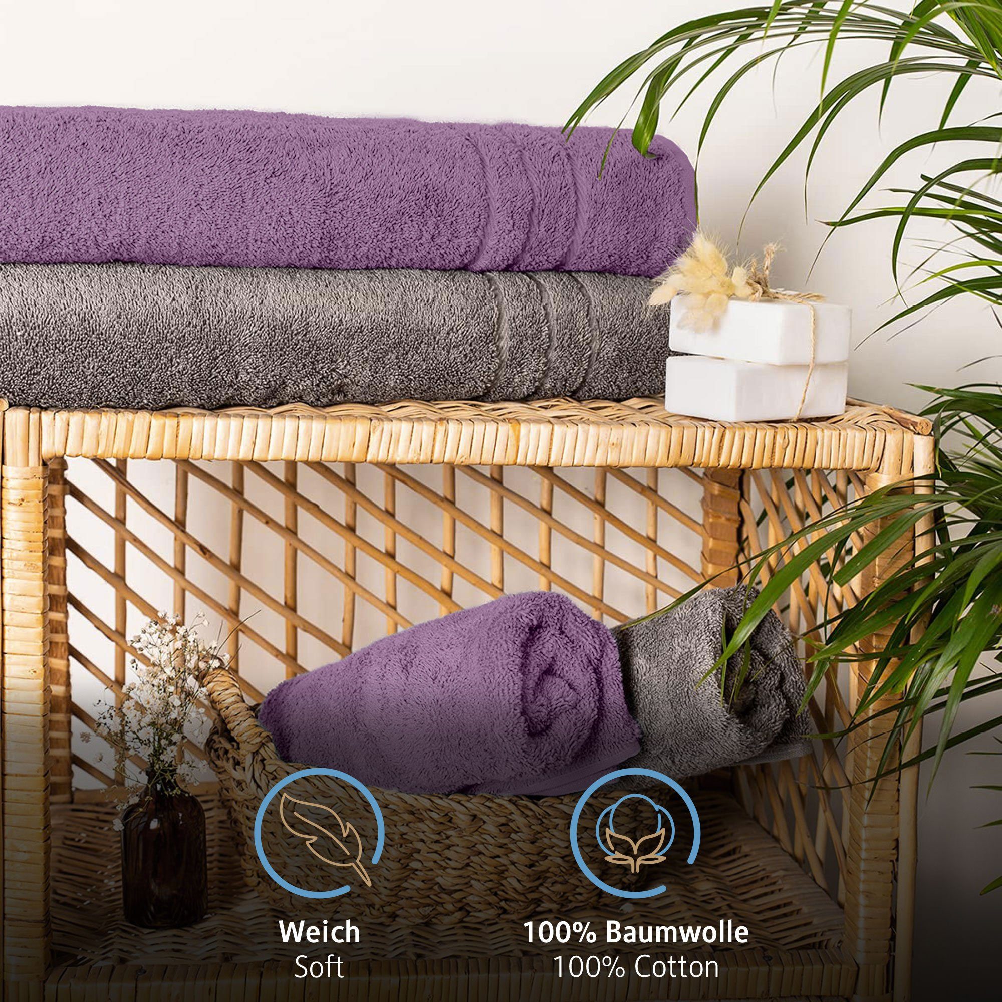 Komfortec Saunatuch 80x200 cm Saunatücher Set günstig online kaufen