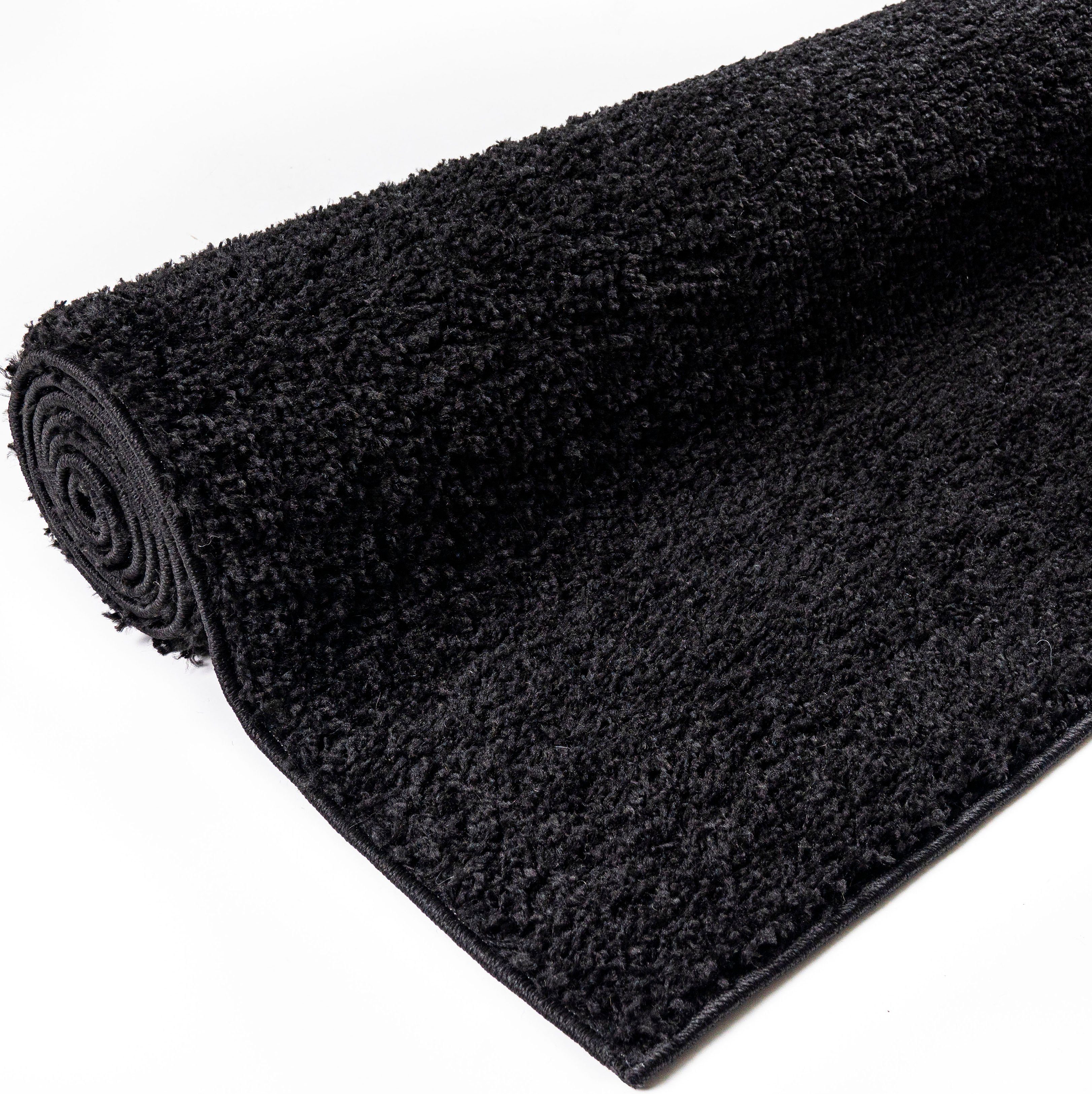 Bruno Banani Hochflor-Teppich Shaggy Soft, rechteckig, Höhe: 30 mm, gewebt, Uni Farben, besonders weich und kuschelig, Kundenliebling – Bild 4 von 5