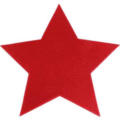 Platzset, Stern, Weihnachtsdeko rot, Primaflor-Ideen in Textil, (Set, 2-St), auch ideal als Untersetzer oder Dekoration, Größe 29,5 cm