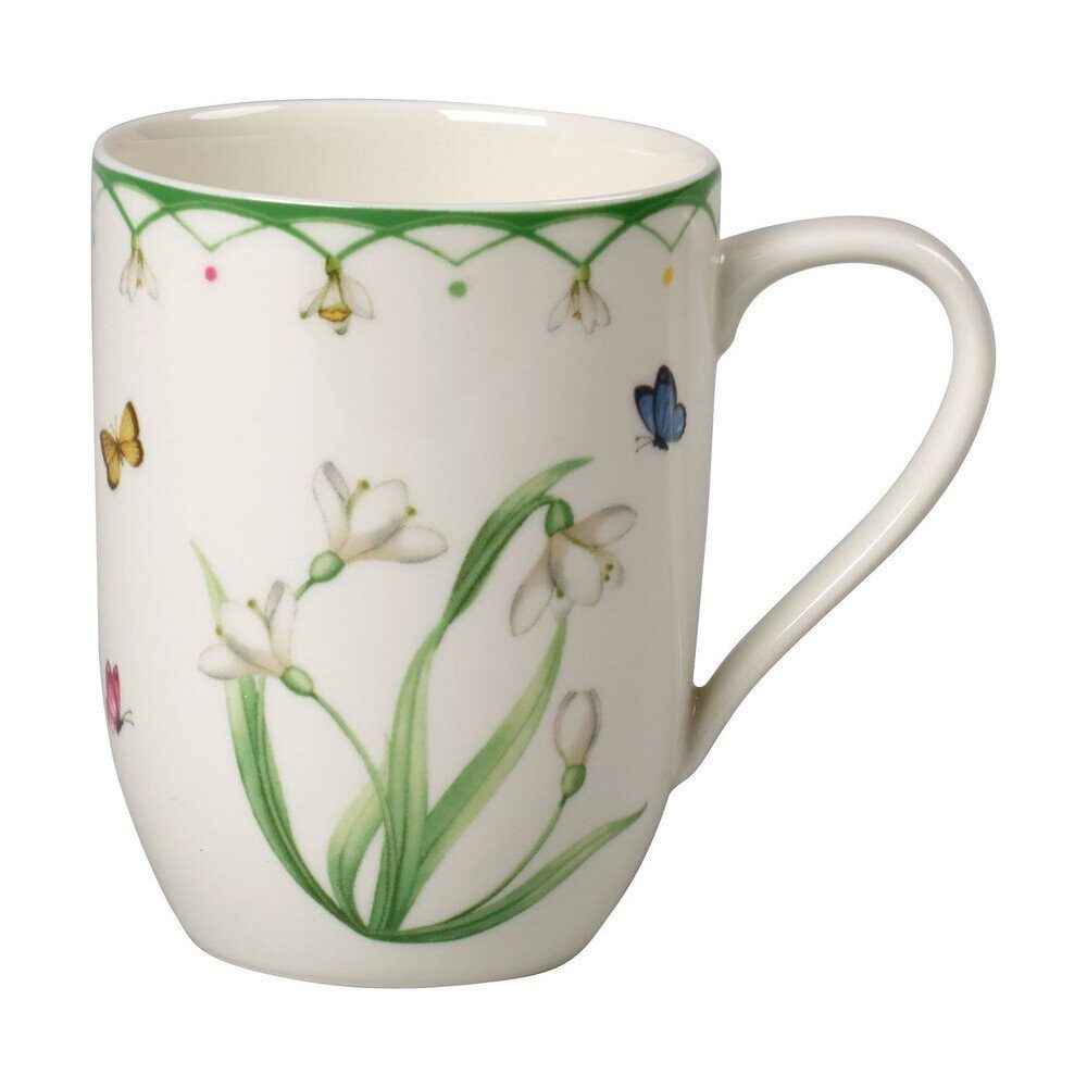 Villeroy & Boch Becher Henkelbecher 0,29 l Colourful Spring, 1-tlg., Premium Porcelain, Henkelbecher, 0,29 l, Premium Porcelain, grün