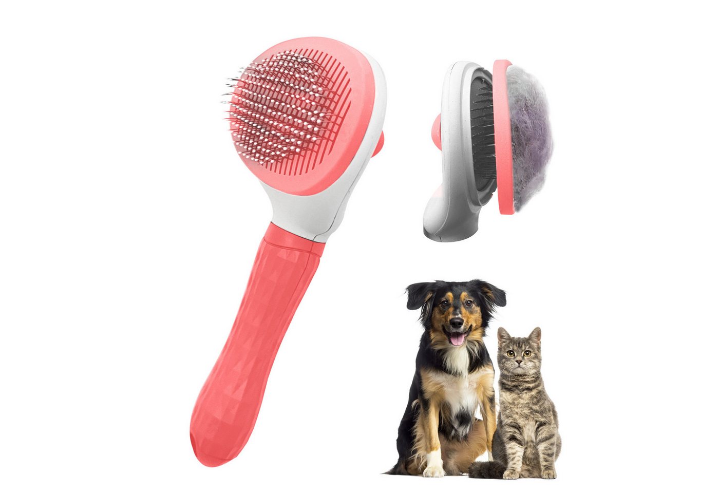 Thumbnail - Petsation Fellbürste Petsation Selbstreinigende Haustierbürste Katze Hunde und Haustiere