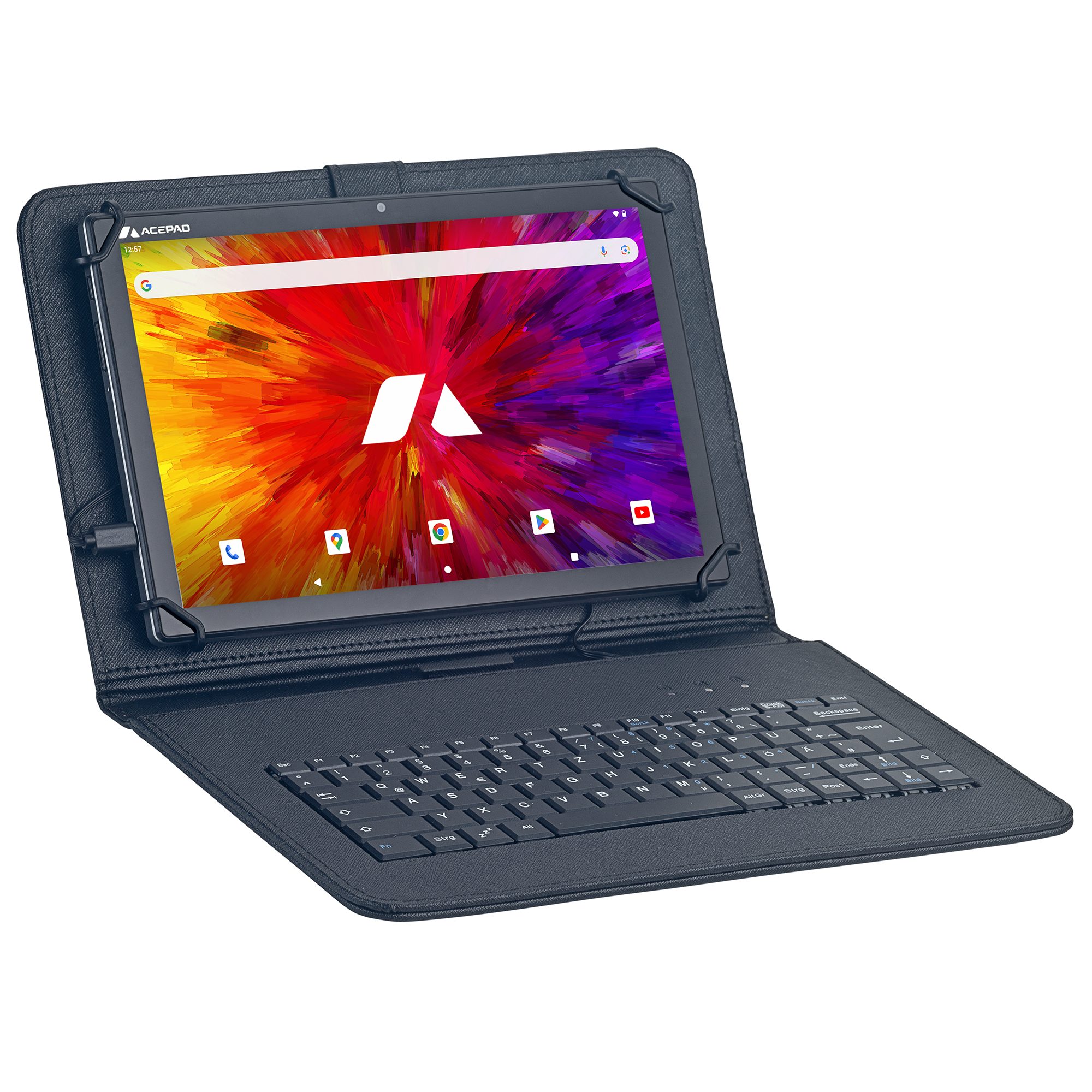 Acepad A131T Tablet mit Tastatur, LTE+WLAN, Performance T616 Prozessor Tablet (10,1", 128 GB, Android, 4G (LTE), Octa-Core, 10", WiFi, mit USB-Tastaturtasche)