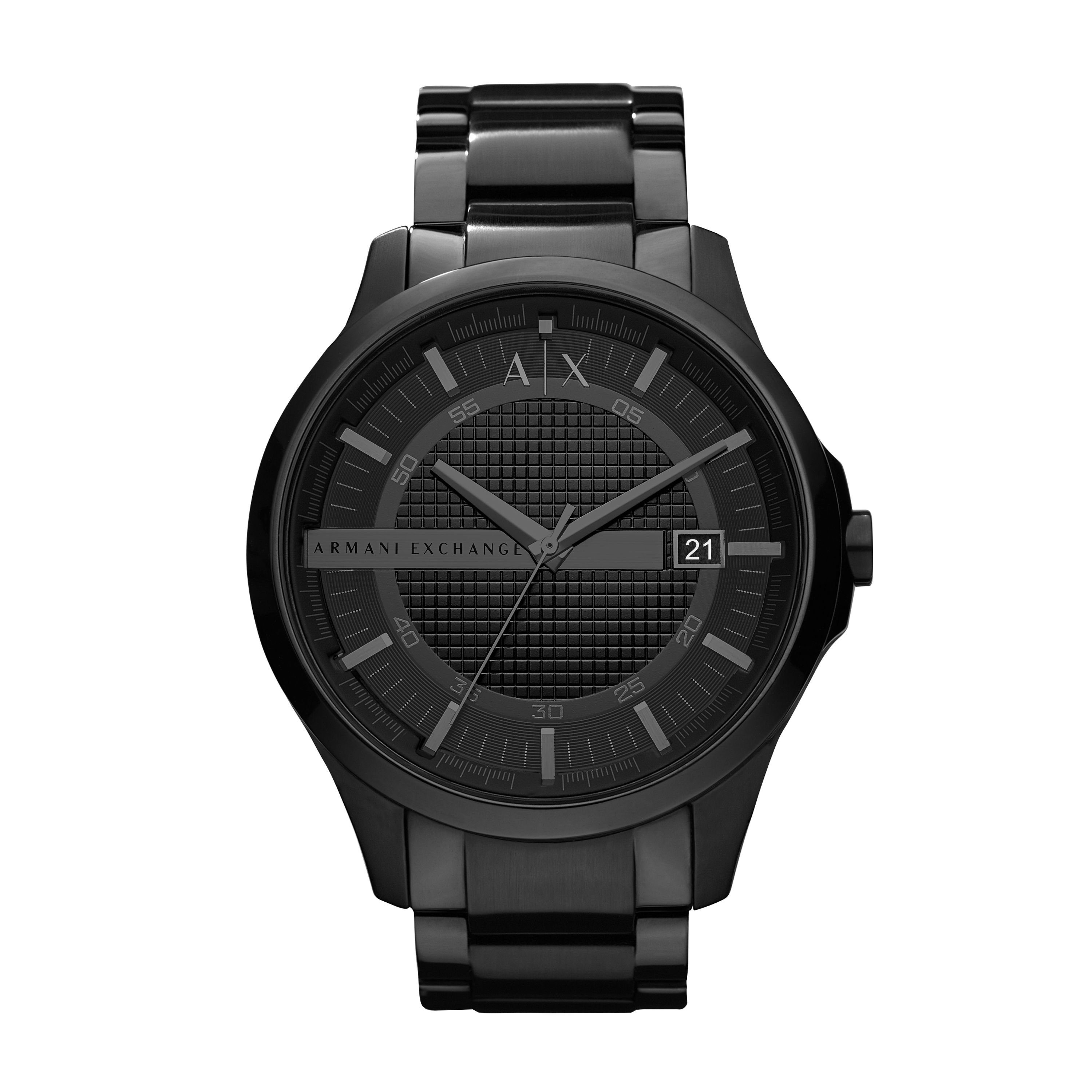 ARMANI EXCHANGE Quarzuhr The Black Classic Edelstahl