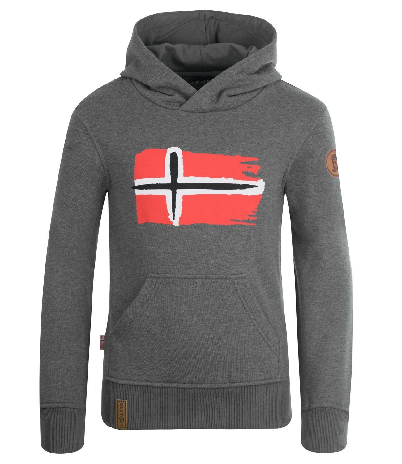 Freigabe TROLLKIDS Hoodie Grau Trondheim