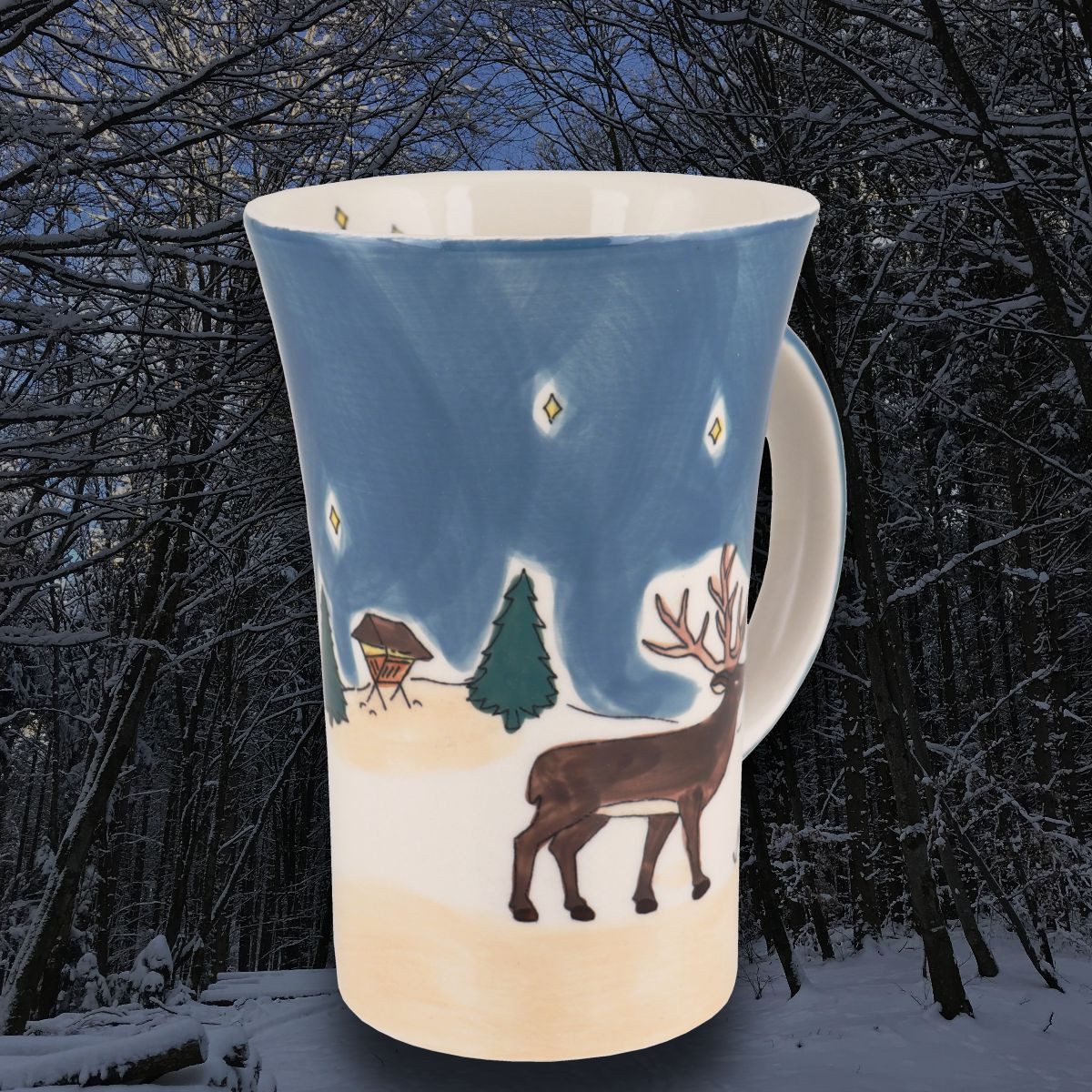 Mila Becher Mila Keramik-Becher Coffee-Pot Rotwild, ca. 500 ml, Keramik