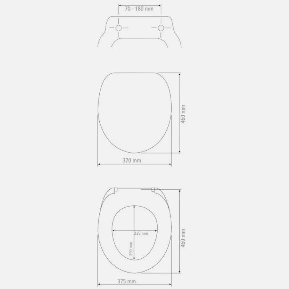 WENKO WC-Sitz Vorno Neo taupe Toilettensitz (Spar-Set, 1-St., zur Reinigung abnehmbar), Absenkautomatik, zur Reinigung abnehmbar